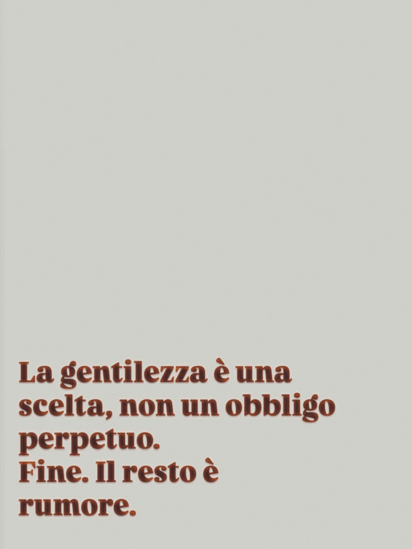 La gentilezza è una scelta, non un obbligo perpetuo.
Fine. Il resto è rumore.
#bonTonInteriore
#eleganzamentale