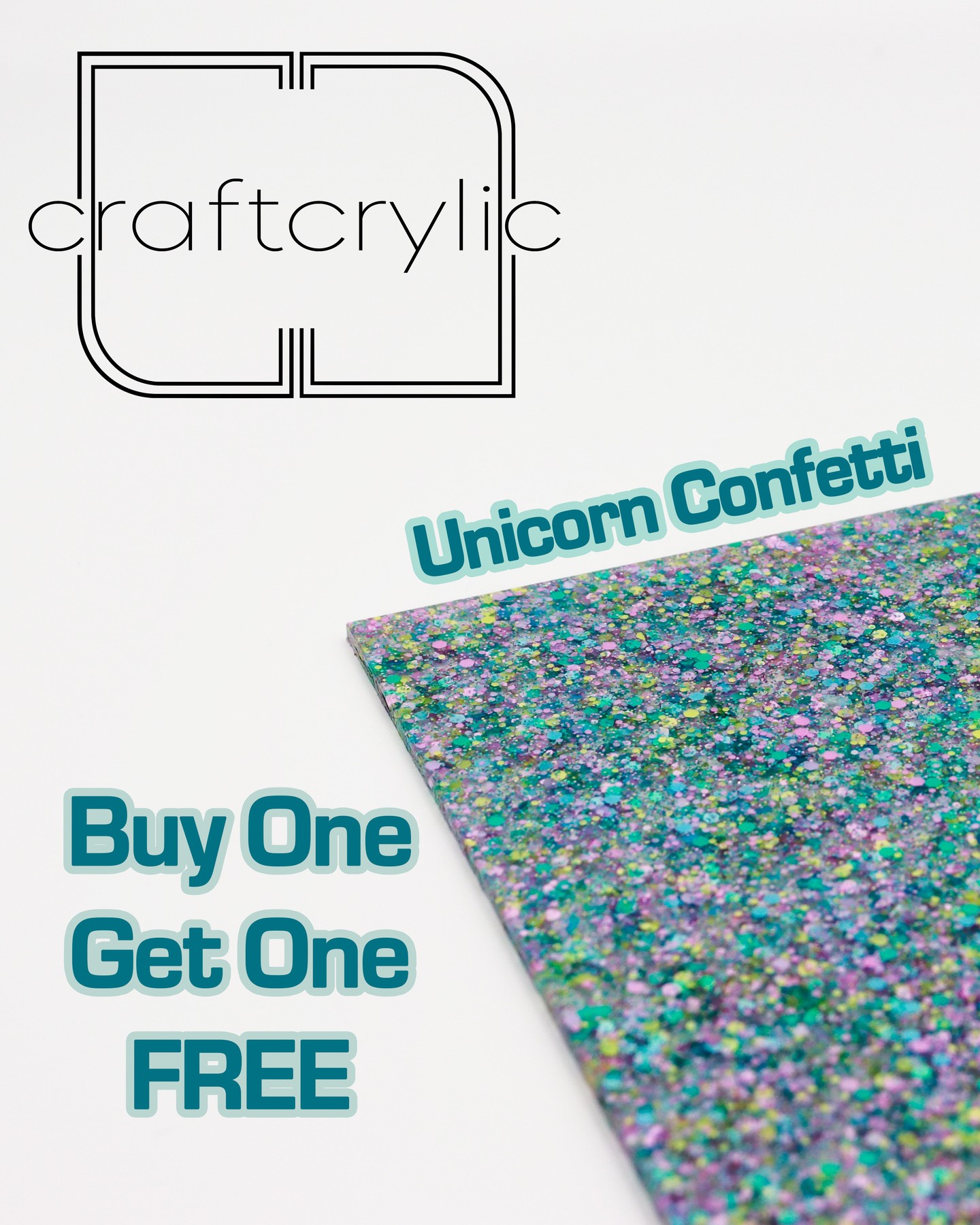 Makers, this one’s for you 👀
Unicorn Confetti is now Buy One, Get One FREE.
Even better, ALL ACRYLIC is Buy One, Get One FREE.
More acrylic = more ideas you can actually execute.
#shopsmall #diy #craft #makersgonnamake #crafting #workshop #creatives #makersofinstagram
