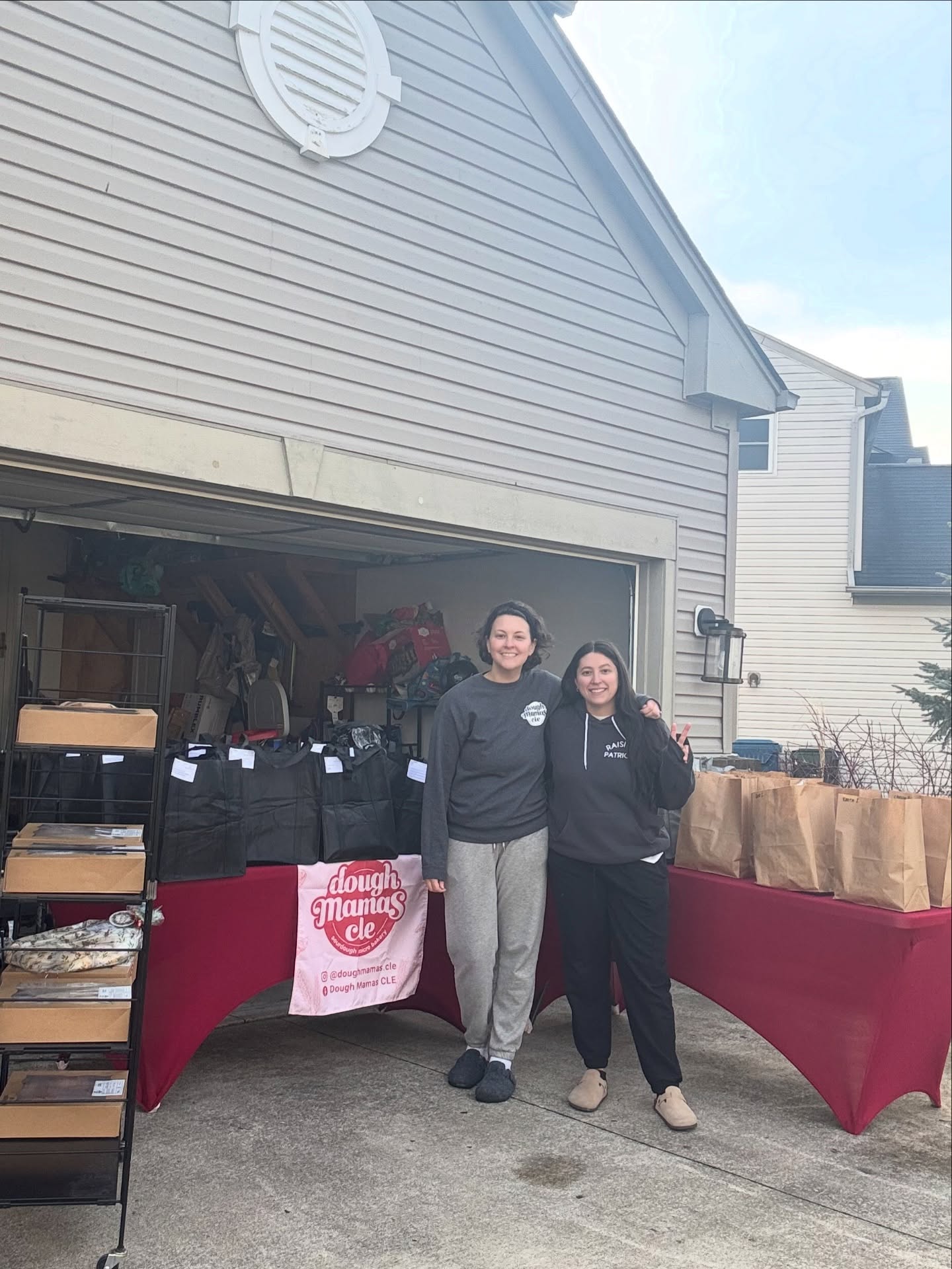 We are two exhausted souls with sleepy eyes and grateful hearts. So incredibly thankful for all of those that chose us for their tables and traditions this holiday season! Your support means the world to us. Merry Christmas from your Dough Mamas! ❤️ Now… we rest until mid January 😂