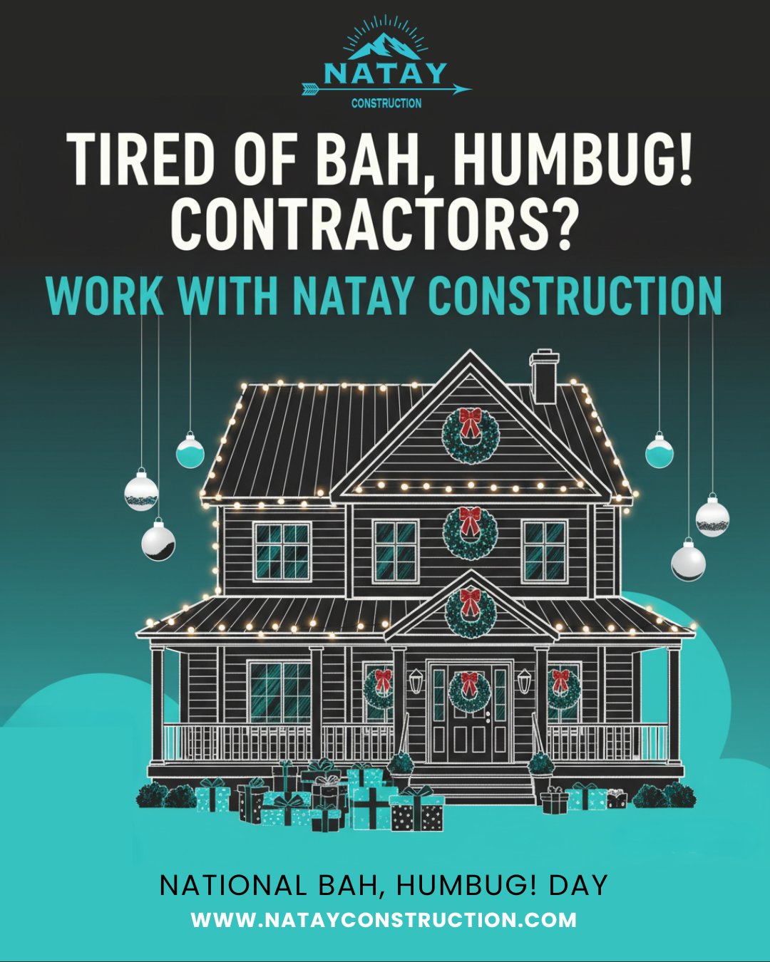 The only surprises this season should be wrapped in a bow, not hidden in your remodel.
We know construction horror stories are everywhere. But at Natay Construction, from first call to final walkthrough, we deliver clear communication and thoughtful planning. No drama. No chaos. Just a smooth, professional experience.
Ready for a renovation that feels more like a gift? Visit natayconstruction.com or call us directly to start your project the Natay Way.
#NatayConstruction #ParkCity #RedLedges #HighEndRemodel