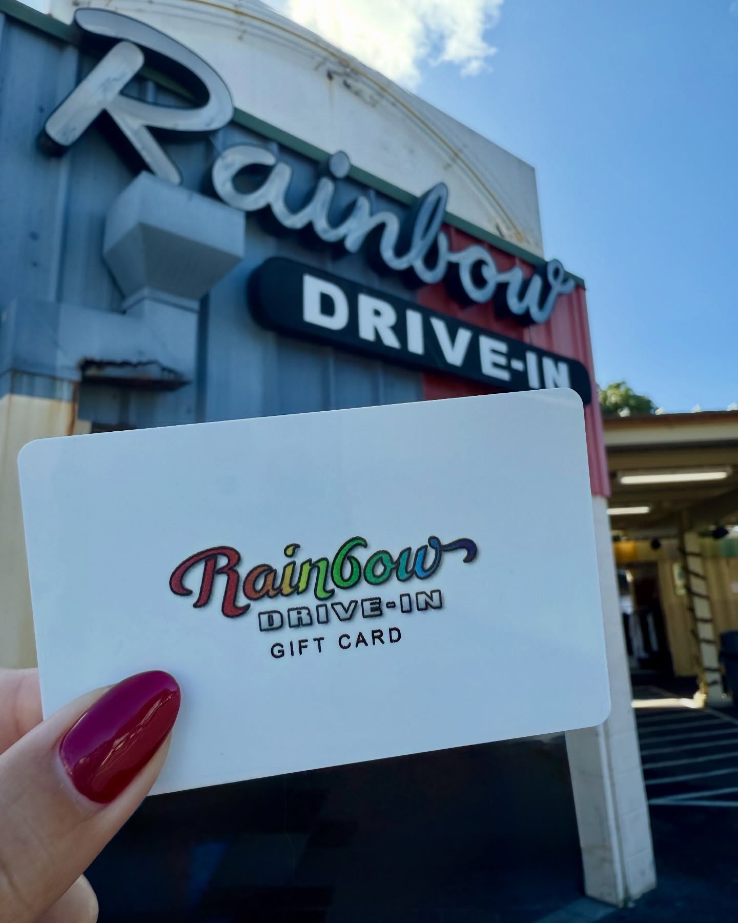 Last day for FREE Slush Float coupon offerโจ
Purchase $50 in Rainbow Drive-In gift cards and enjoy a FREE small slush or slush float coupon! Perfect for those last minute gifts ๐
Offer available today 12/24/25, while supplies last! Get it at Rainbow Drive-In Kapahulu, Kalihi, & Pearlridge or online at www.rainbowtiki.com. Be sure to check our modified holiday hours.
Gift cards may not be purchased using other gift cards. Cards must be purchased during the offer dates; no coupons will be issued for purchases before or after the promo period. The $50 total may be split among multiple cards (minimum $5 per card) in the same transaction. Coupon valid till 2/28/26.