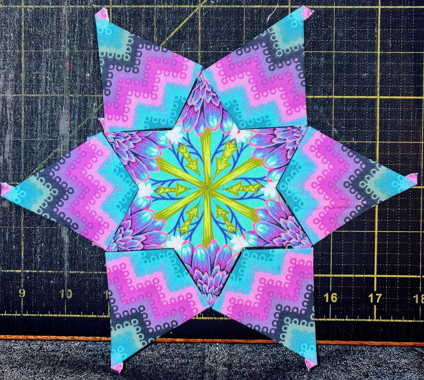 Ice Cream Soda Quilt decisions on a grey Tuesday - help a girl decide!
#fussycutting #englishpaperpiecing #handstitched #tulapink #icecreamsodaquilt