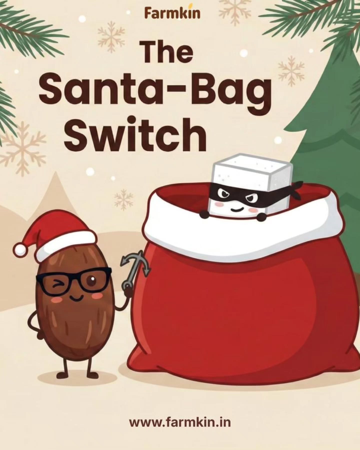 This Christmas, we’re switching what goes into Santa’s bag.
Less sugar. More dates.
Naturally sweet celebrations with Farmkin 🎄✨
#Farmkin #guiltfreeindulgence #Dates #christmas