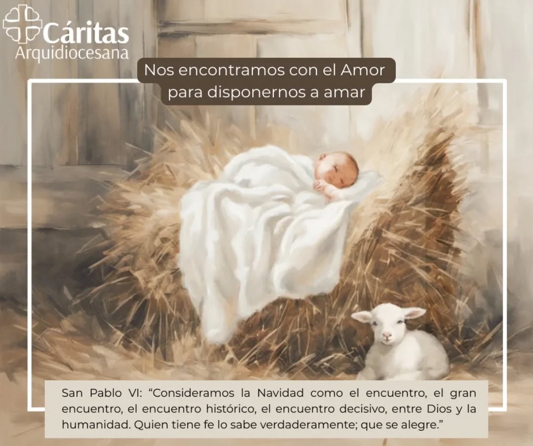 ¡Feliz Navidad de parte del equipo de la Cáritas Arquidiocesana!
