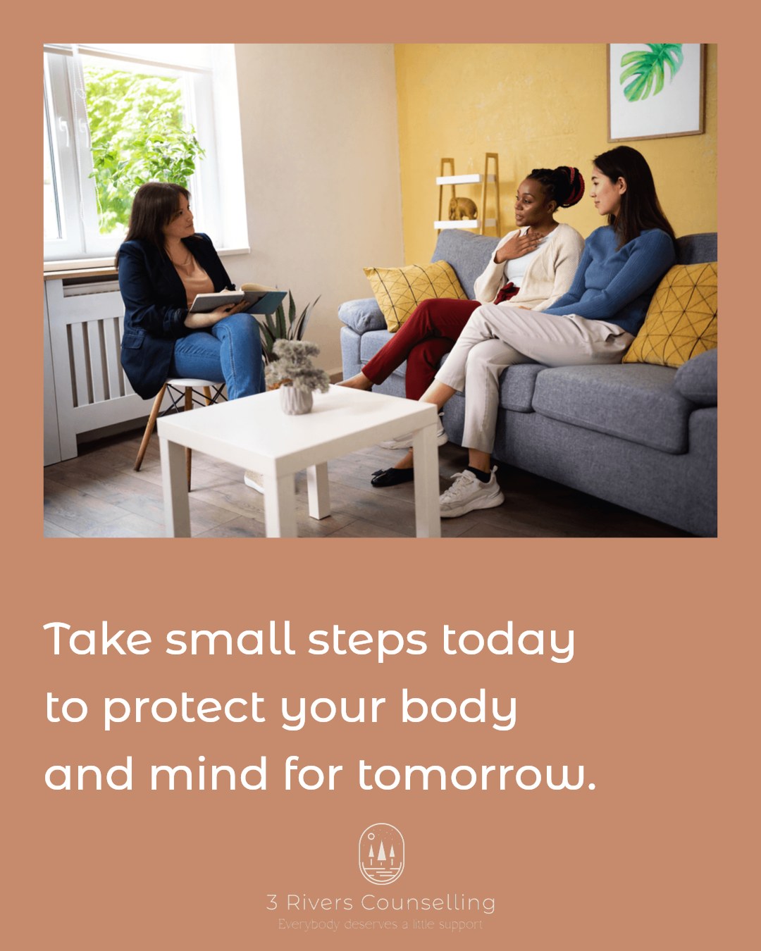 Neglecting your mental health can quietly increase your risk of chronic illnesses over time.
Taking small, proactive steps today—like seeking support, practicing mindfulness, or simply pausing to check in with yourself—can make a big difference for your long-term wellness.
Your mental health is an essential part of your overall health. Let's prioritize it together.
Learn how unattended stress impacts your life and take steps today www.3riverscounselling.com