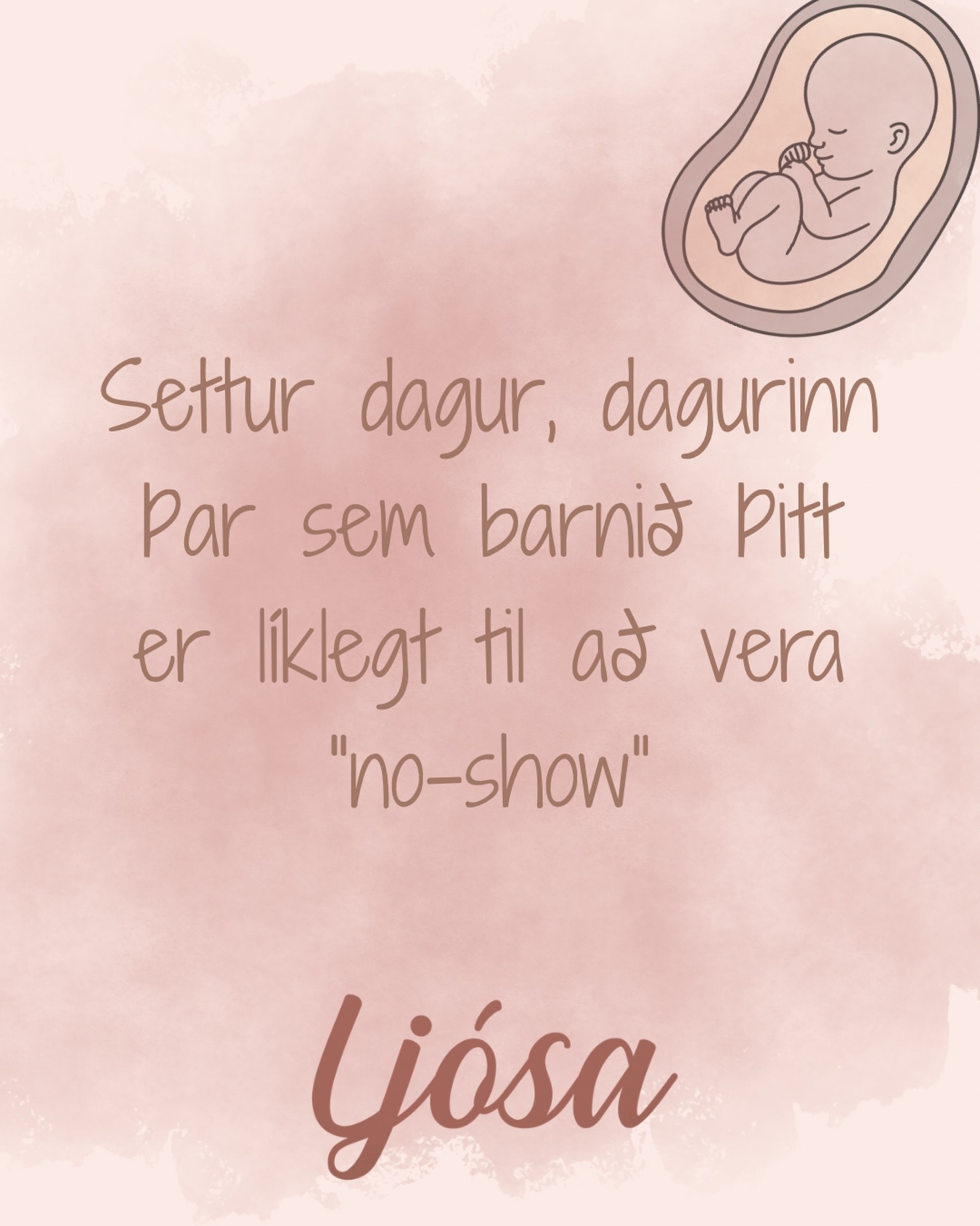 Elsku mamma🌟
Settur dagur er bara viðmið, ekki síðasti söludagur🤍
Við erum misjafnar eins og við erum margar, tíðahringurinn okkar er ólíkur og það sama gildir með “bökunartíma” barnanna okkar.
Þegar barnið þitt er tilbúið að fæðast, þá vita bæði barnið og líkaminn þinn það.
Lungu barnsins senda boðefni til líkama móðurinnar sem segir honum að það sé tilbúið að fæðast og líkaminn bregst þá við.
Rannsóknir sýna okkur að flestar konur fara sjálfkrafa í fæðingu í kringum fertugustu viku.
Um 80–90% fara af stað áður en 41 vika er liðin sem þýðir að 10-20% barna fæðast eftir 41 viku. Aðeins örfá börn fæðast á sjálfum settum degi eða í kringum 5% á Íslandi. Um 80% frumbyrja fæða á milli 40+0 til 40+6 👌🏻
Munið þó að ganga fram yfir settan dag er eðlilegur hluti af meðgöngu, fylgjan þín hættir ekkert skyndilega starfsemi þegar að 40 viku er komið.
Það er fullkomlega eðlilegt að vera þreytt undir lok meðgöngunnar. Heilinn breytist á meðgöngu og undir lokin hafa hormón áhrif á orkuna þína og tilfinningar en líkaminn er að undirbúa fæðingu. Svefn verður brotakenndur og þolið fyrir öllu verður minna.
Að vilja hægja á, vera meira ein eða finna fyrir óþolinmæði er hluti af ferlinu.
Hér eru hlutir sem geta hjálpað síðustu vikurnar:
🌟Að æfa öndun
🌟Slökunaræfingar með playlistanum sem þú ætlar að hafa í fæðingunni.
🌟Gera æfingar úr fæðingarparísinum
🌟Fara í sund eða léttan göngutúr
🌟Hægur dans
🌟Kveikja á kertum og prjóna eða lesa góða bók.
🌟Léttar göngur eða mjaðmahreyfingar
🌟Hitta vini í hádegismat
eða endurskipuleggja húsið, mála það að innan og utan og sleikja ofan af parketlistum með tusku 😅
Mundu!
✨ Þú ert ekki að gera neitt rangt þótt barnið þitt sé ekki komið við 41 viku
✨ Barnið þitt er ekki „seint“.
✨ Líkaminn þinn er ekki bilaður.
🤍Gefðu líkamanum þínum friði, hann er nú þegar búinn að vinna kraftaverk
Gefðu barninu þínu tíma 🤍
Bíddu eftir afmælisdegi barnsins þíns en öll börn fæðast á afmælisdeginum sínum 🤍
Við förum yfir þessa hluti á námskeiðinu okkar hjá Ljósu og kennum ykkur öndunartækni 🤍
Hvað hjálpaði þér mest í biðinni og hvenær fæddir þú barnið þitt?