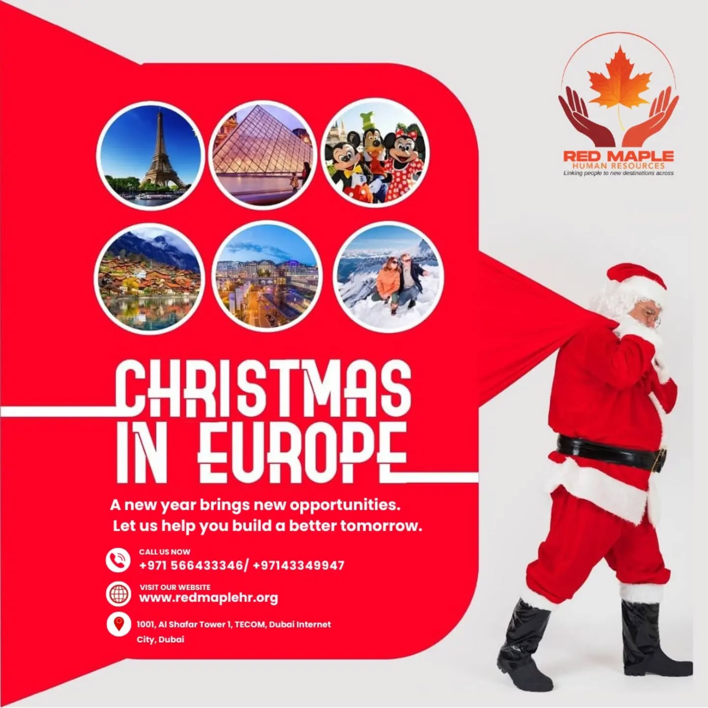 *🎄 Christmas in Europe — A New Year, A New Opportunity! ✨*
This festive season, give yourself the gift of *a better future abroad.*
Work across top European countries like *Italy, Malta, Hungary, Slovakia, Finland & Luxembourg 🇪🇺*
*💼 Job Roles Available:*
• Warehouse & Factory Workers
• Drivers
• Hospitality (Waiter, Barista, Chef)
• Construction & Skilled Workers
• Cleaners & General Helpers
Let us help you step into the New Year with growth, stability, and global opportunities. 🌍🚀
#workineurope #christmasineurope #europejobs #newyearnewcareer #jobabroad