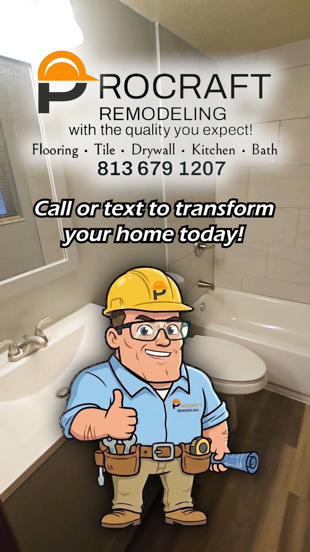 🚿✨ Bathroom before & after ✨🚿
Check out our renovation that gave this bathroom a fresh, updated feel with clean finishes and thoughtful details.
👉 Visit procraftremodel.com for exclusive discount codes on all of our services. 🏡