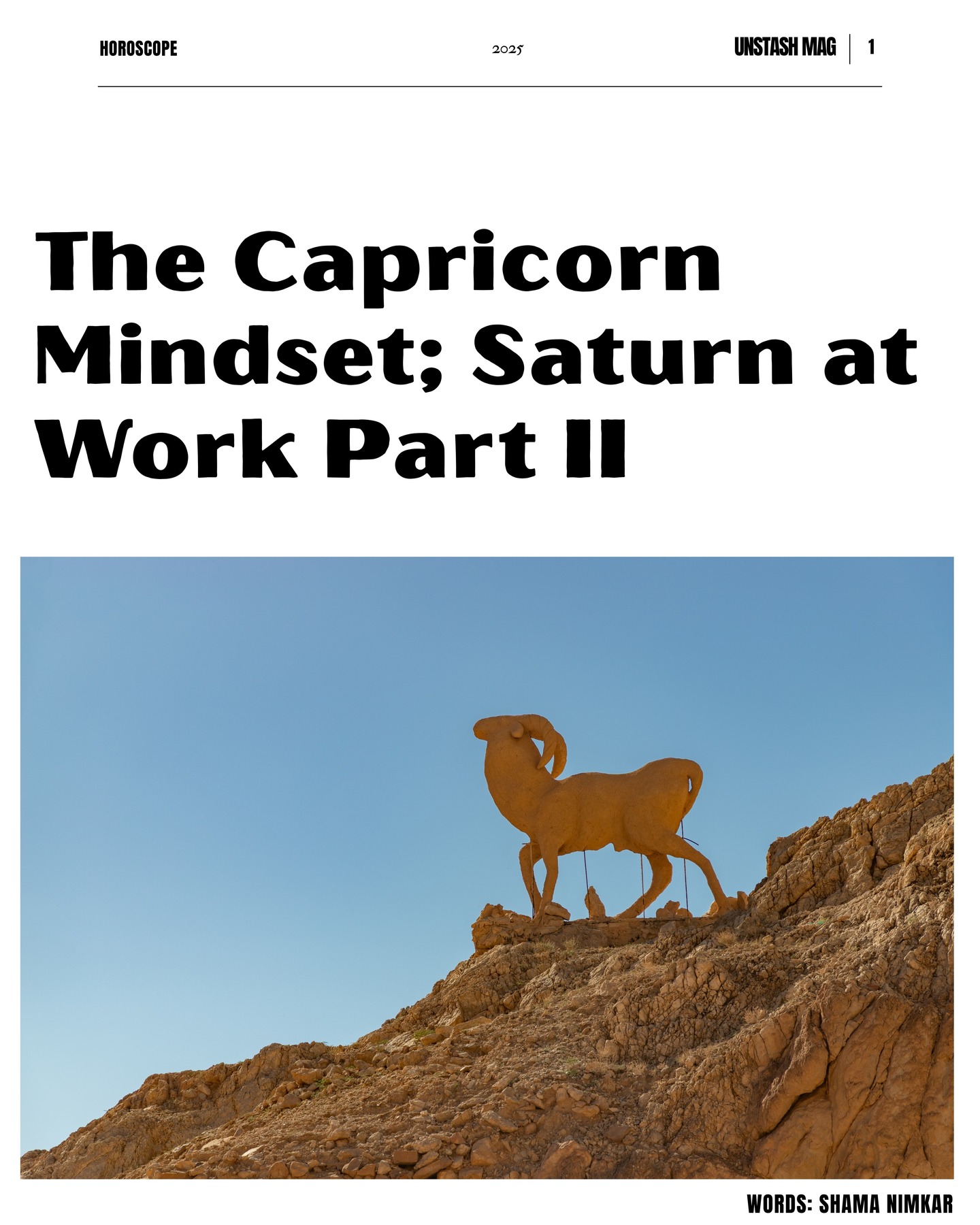 The Capricorn Mindset; Saturn at Work part II is here. From career momentum to emotional maturity, this chapter asks for focus, consistency, and a little faith. If it feels rigorous, that’s how it