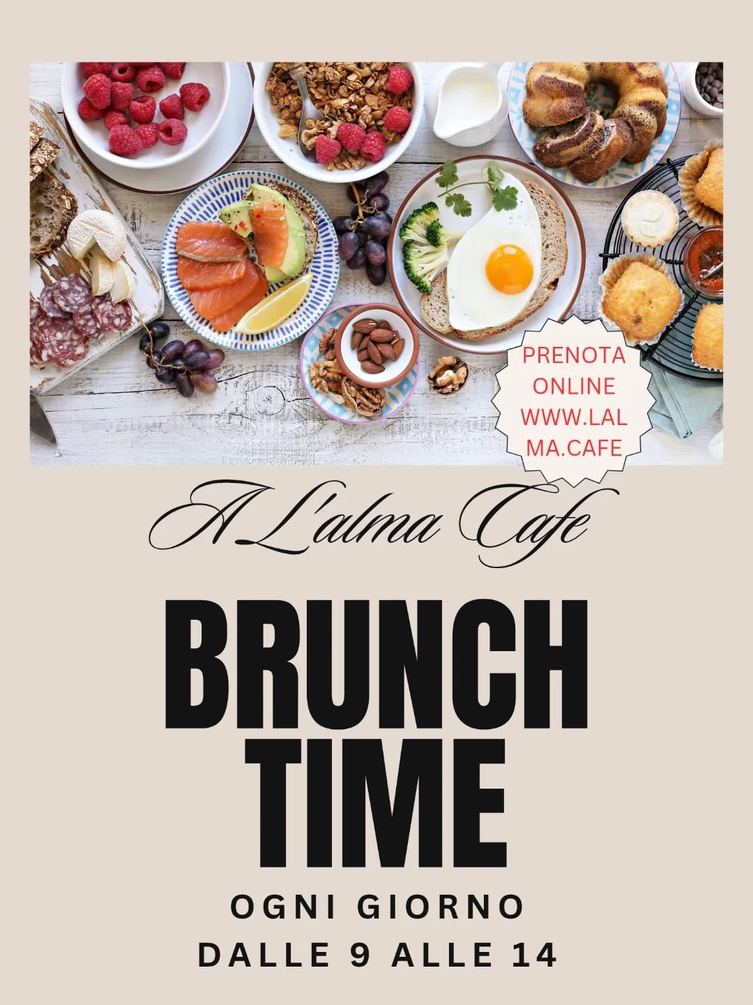 Il brunch time da Lalma Cafe è il momento più bello della giornata
Piatti freschi e fatti con amore, profumo di caffè, chiacchiere lente e quella sensazione di sentirsi a casa ...
Che sia dolce o salato, il brunch da noi è un piccolo rituale di piacere da concedersi senza fretta 🍳☕🥐
📍 Find us in the heart of Montepulciano
⏰ Open for breakfast & lunch (closed Thursdays)
✨ #lalmacafe
☺️ #goodfoodisgoodmood
🍳 #breakfast
🥪 #brunch
🥘 #lunch
🥗 lightfood
🌿 teas
☕ coffee
🏰 montepulciano
🤗 pursuitofcoziness