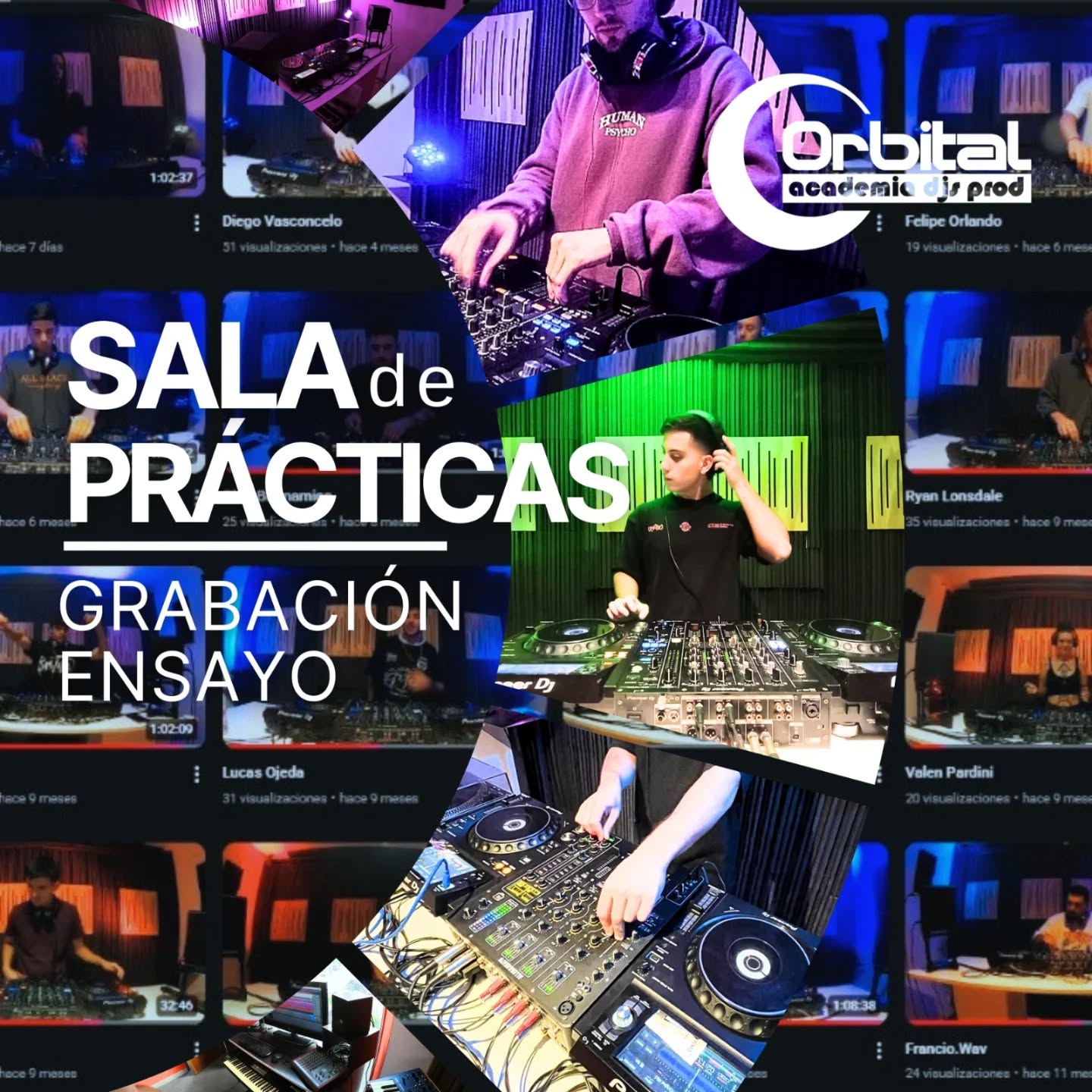 Título: Impulsá tu carrera profesional: El set que el mercado necesita ver.
En la industria actual, una presentación impecable es la llave para acceder a mejores oportunidades. En ORBITAL, entendemos que tu talento merece ser exhibido con la máxima fidelidad.
Ponemos a tu disposición nuestro Espacio de Grabación y Práctica para DJs Profesionales, diseñado específicamente para elevar tu perfil:
Grabación de Sets (Audio y Video): Producción en alta calidad para que tu material destaque en redes sociales y plataformas de streaming.
Tu Carta de Presentación: Generamos el contenido visual y sonoro que los clubes y agencias están buscando.
Ensayos y Práctica: Un entorno profesional para perfeccionar tus listas y técnicas antes de tu próximo gran show.
No solo toques, hacete notar.