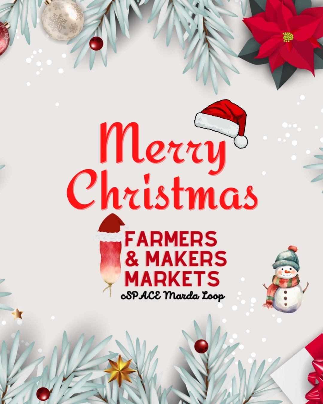 Merry Christmas!
From our market family to yours, we wish you a very Merry Christmas filled with joy, peace, and good cheer.
We appreciate your support this past year!
#merrychristmas🎄 #yyclovelocal