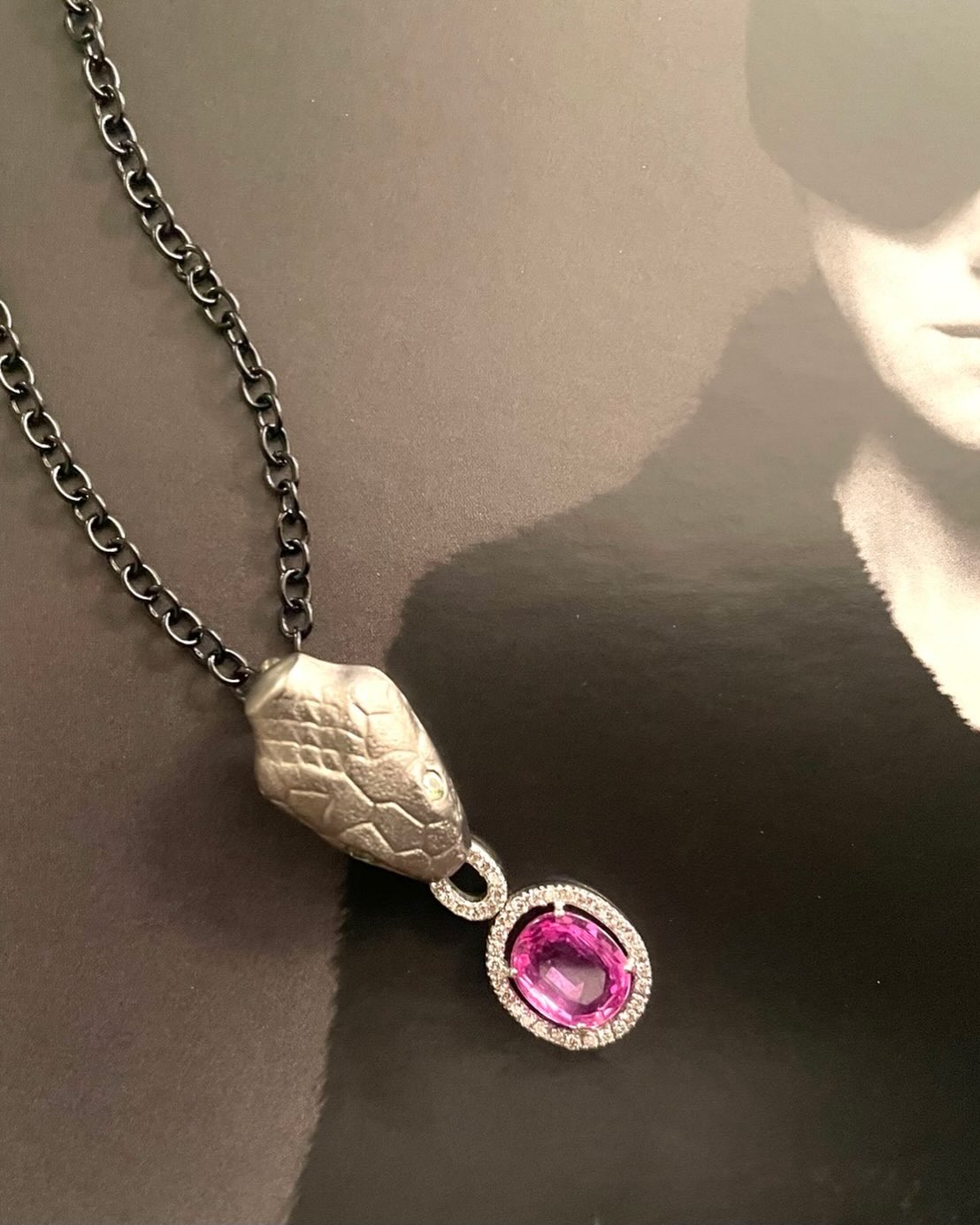 Honoring the end of the year of the snake #fineart #uniqueartwork #snakelove #fine jewelry #pink