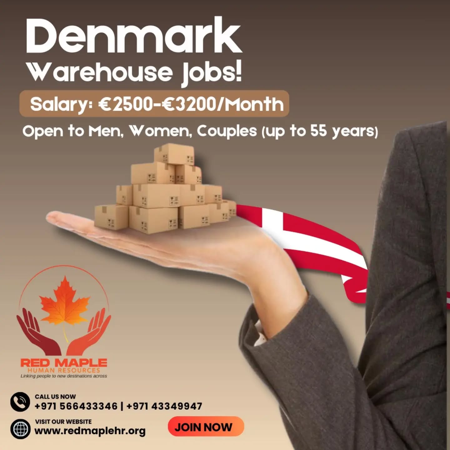 🇩🇰 *Denmark Warehouse Jobs* – High Salary Opportunity!
Earn *€2,500–€3,200/month* working in Denmark’s modern warehouse sector.
Open for men, women & couples (up to 55 years) — limited slots available!
Don’t wait—apply now and take the next step toward your European career. 🚀
#denmarkjobs #warehousejobs #workineurope #HighSalaryJobs #applynow