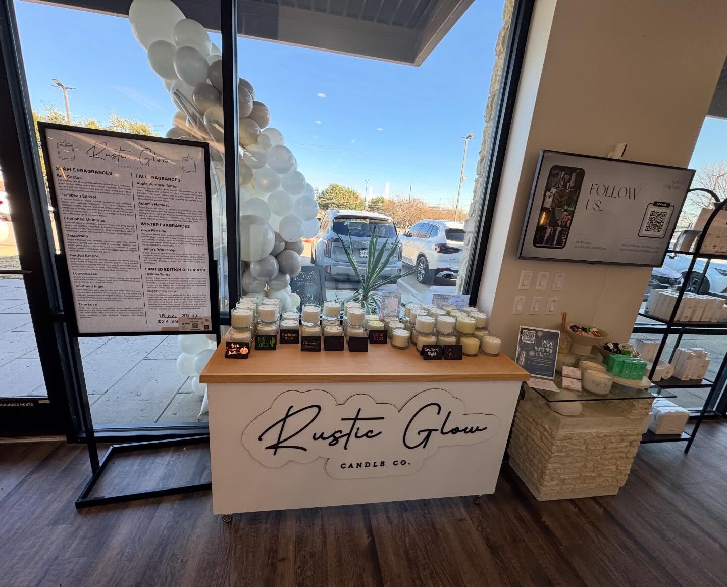 Come out to @nova.strands.texas to celebrate their 1 year anniversary today and grab a candle and visit the other vendors that will be there celebrating as well! We are offering 25% off all candles today only with code NEWYEAR at checkout!