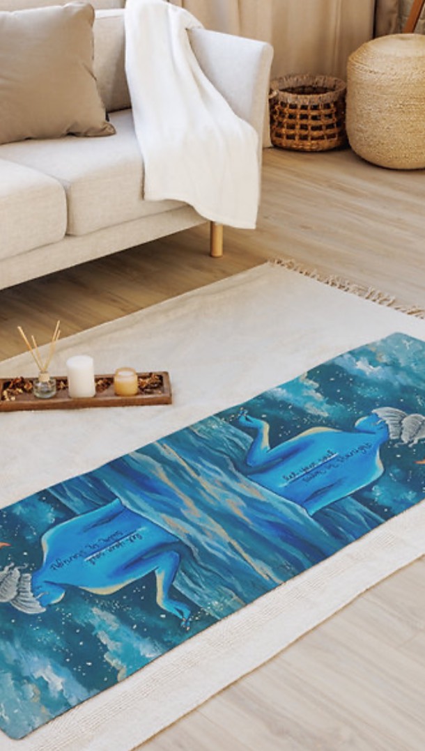 It’s been so fun to play with turning my paintings into yoga mats. Being able to do a meditation, yoga class, Tai Chi class while standing or sitting on the mat makes that experience just that much better.
You can find these yoga mats under the Wellness tab on my website ✨.
#wildridgemoon #yogamats #meditationpractice #artthatspeakstoyoursoul