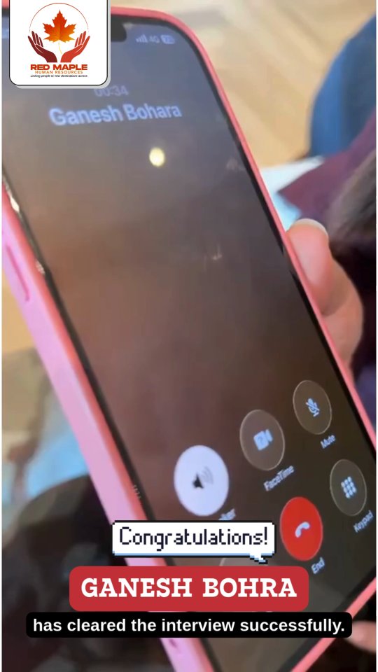 🎉 Huge congratulations to Ganesh Bohra on successfully clearing the interview! 👏✨
Wishing you great success as you move forward toward your international career journey with Red Maple HR. 🌍🚀
#congratulations #interviewcleared #applynow #redmaplehr #careergrowth