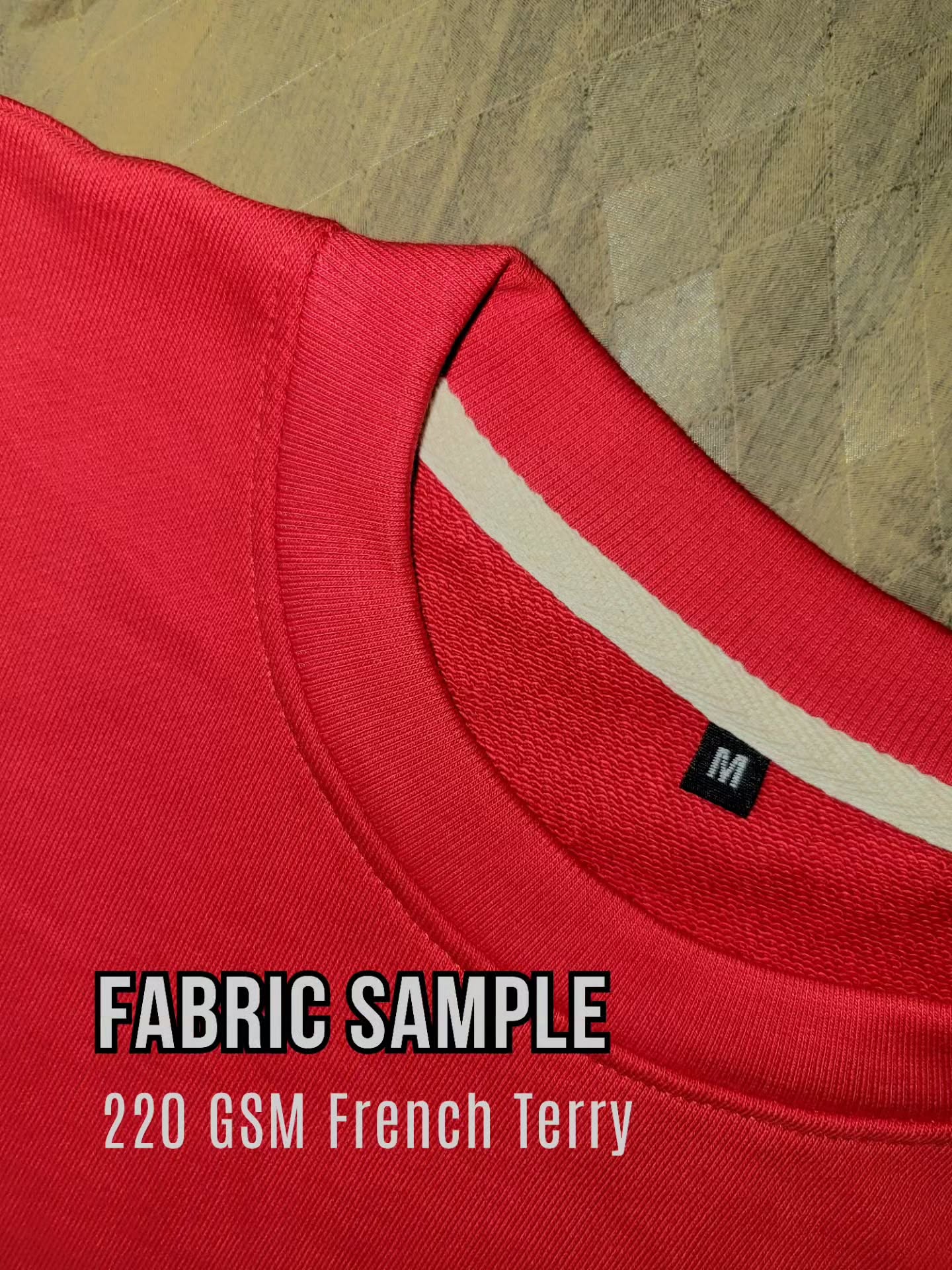 Sample fabric for our first drop.
220 GSM French terry cotton,
chosen for comfort and durability.
More soon.