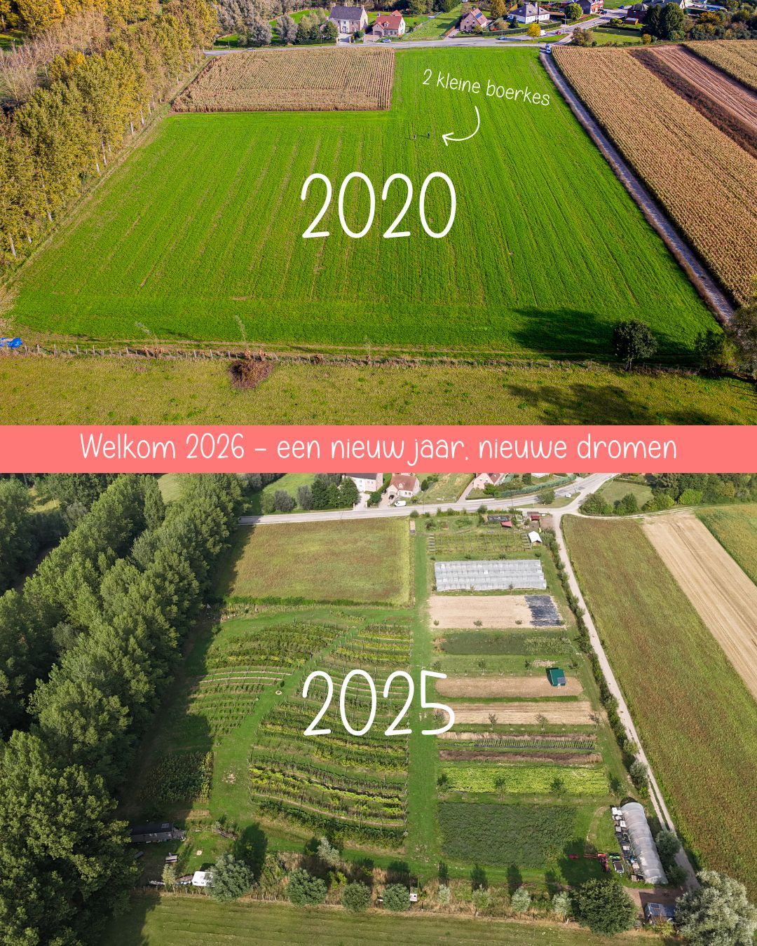 2026, een nieuw jaar, nieuwe dromen βοΈ
Dank dank dank aan alle vrienden van de daalkouter die samen met ons βhet veldβ verder laten groeien, ook in 2026.
De boeren trekken zich even terug in januari rust. De automaat en de mailbox sluiten tijdelijk.
Vanaf februari staan we er helemaal terug, klaar om er terug in te vliegen.
Benieuwd naar onze avonturen, check dan zeker al eens onze vernieuwde website. π
Onze beste wensen!
De boeren van de daalkouter
xxx