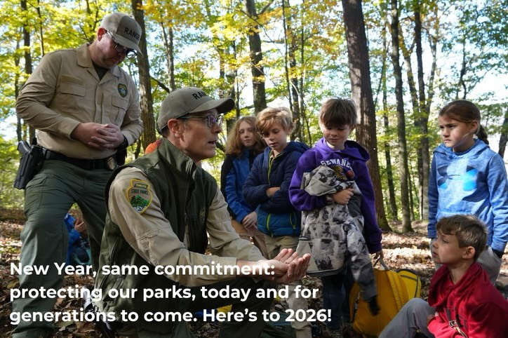 New year, same commitment: protecting our parks, today and for generations to come.
Here’s to 2026!
