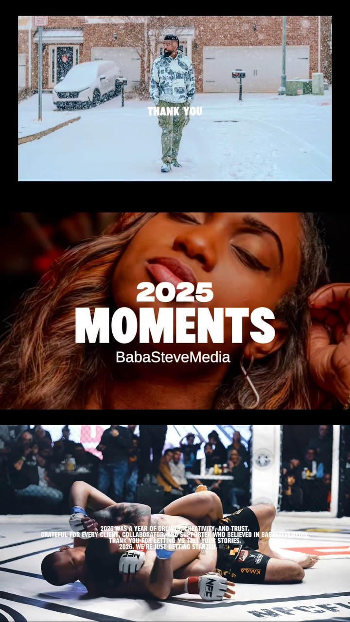 2025 was a year of growth, creativity, and trust.
Grateful for every client, collaborator, and supporter who believed in BabaSteveMedia.
Thank you for letting me tell your stories.
2026… we’re just getting started. 🎥✨