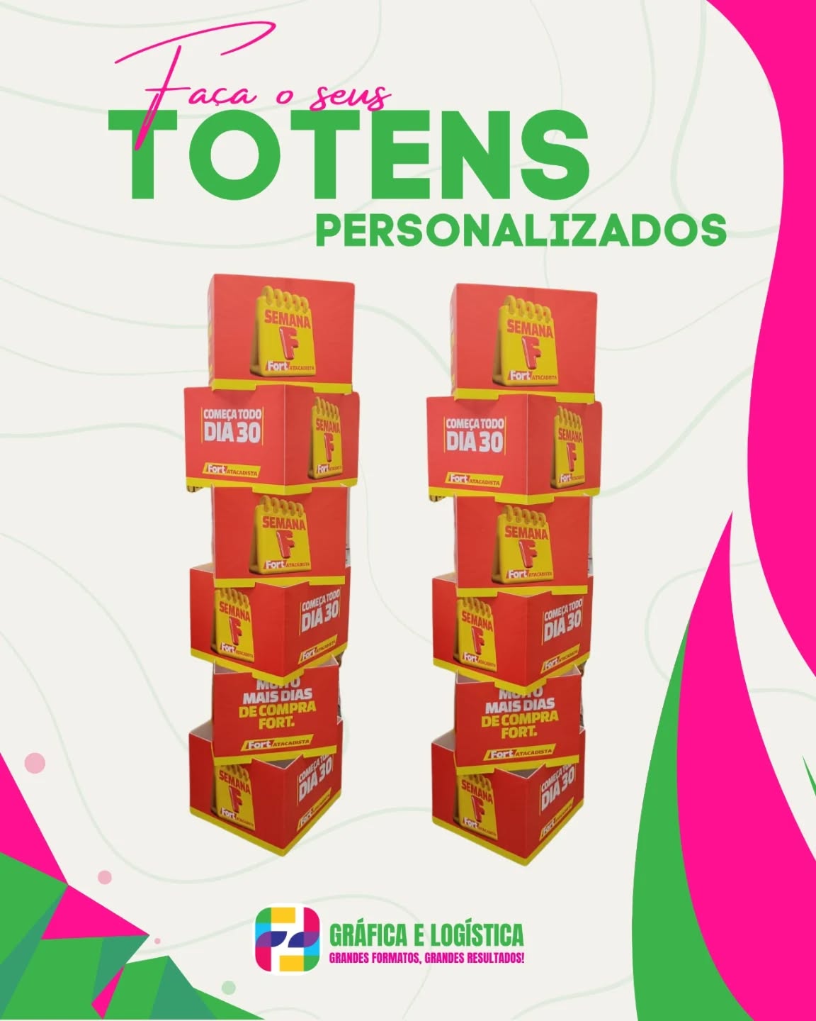 ✨ Destaque sua marca no ponto de venda!
Faça seus totens personalizados e transforme qualquer espaço em uma poderosa vitrine de vendas.
Mais visibilidade, mais impacto e mais resultados para sua campanha. 🚀
Na F&F Serviços Gráficos, produzimos soluções sob medida, com qualidade, agilidade e acabamento profissional.
📞 Fale com a gente e leve sua comunicação para outro nível!
#TotensPersonalizados #PDV #ComunicaçãoVisual #MarketingNoPontoDeVenda #FEServiçosGráficos