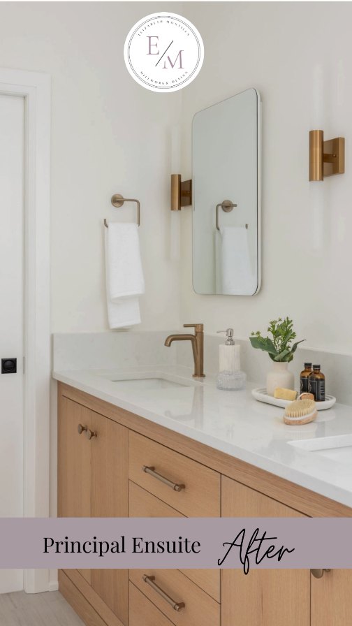 There was nothing inherently *wrong* with this ensuite—the finishes were well made, just a little dated. However, the layout didn’t support our clients’ goal of aging in place. Through thoughtful planning and a fully customized design tailored to their needs, we transformed the space into a spa-like bathroom they can comfortably and beautifully enjoy for many years to come.
Are you ready to change up your space? Call me today to begin the process!
GC: @spruceside_construction
Photography: @interiorsbyyoungglass