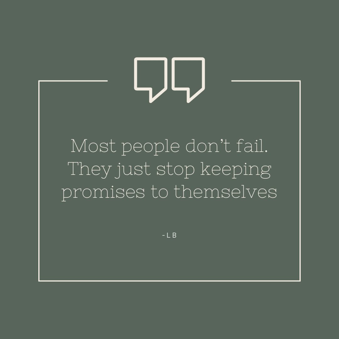Think back to a time someone made you a promise and didn’t keep it. Remember how that felt, the disappointment, the hurt, the sense of betrayal. For me I instantly feel the heat that took over my body, knowing someone betrayed me.
Now pause for a moment and imagine doing that to yourself.
Self-trust isn’t built through perfection. It’s built when you start keeping the small promises you make to yourself, day after day.
Today is an opportunity to keep one. 🤍
#selftrust
#consistencyovermotivation
#keepyourpromises
#strongwomenhabits
