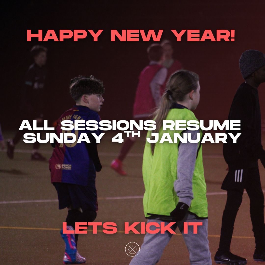 WE ARE BACK! 🫡
All training sessions resume from Sunday 4th January, wrap up warm and get back at it with Lets Kick It!
www.letskickitsoccer.co.uk/signup
#letskickit #letskickitmk #training #development #coaching