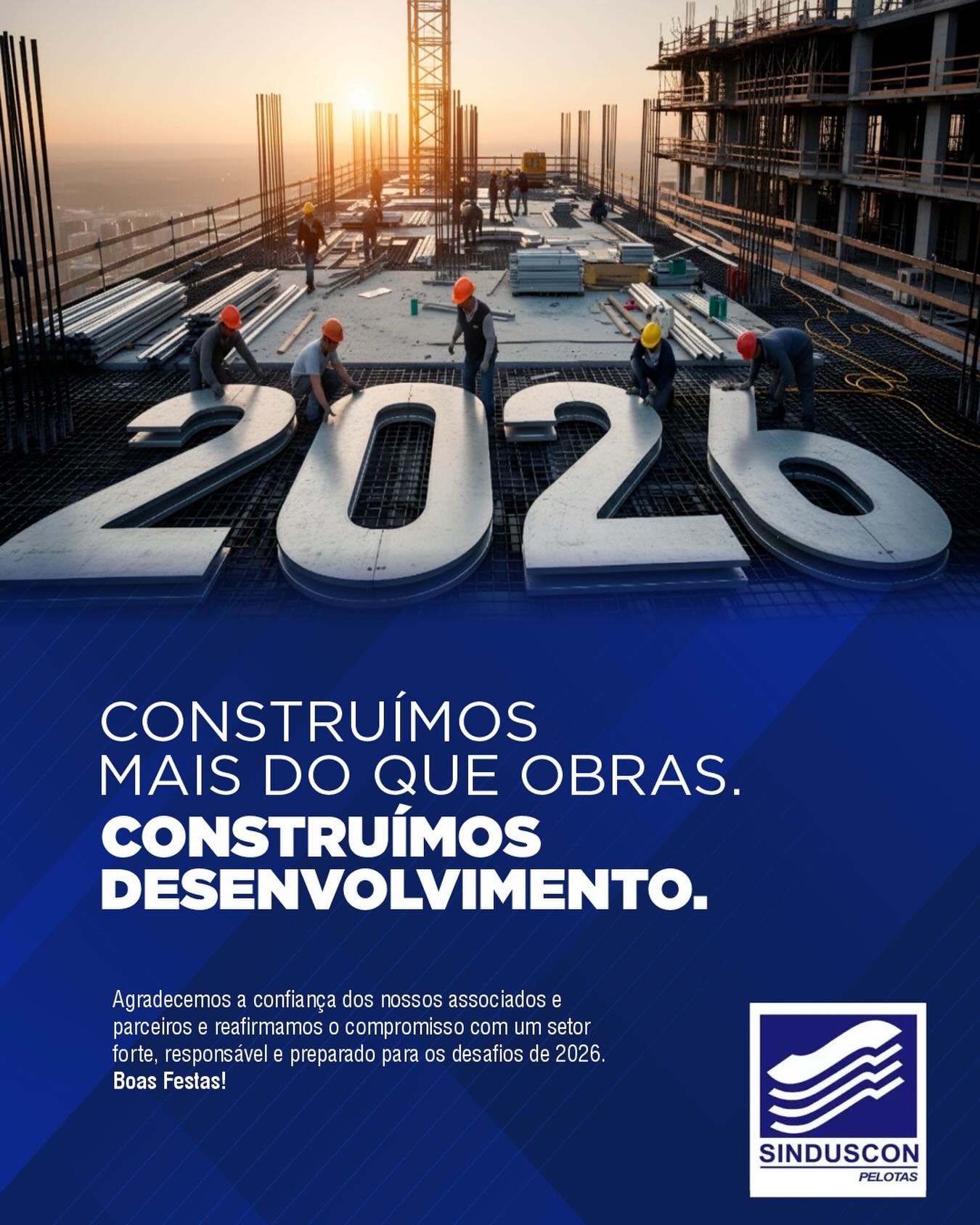 🏗️ A construção civil é força que move a economia, gera empregos, impulsiona cidades e transforma realidades.
📶Seguimos trabalhando com responsabilidade, inovação e compromisso com o futuro da nossa região.
🙌🏽Feliz Ano Novo!