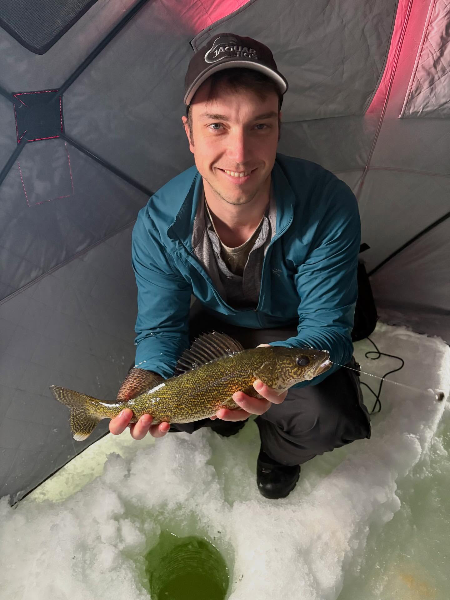 Didn’t get onto the perch this weekend but got a couple little walleye on the glow grubs.
#walleye #icefishing #hardwater #jaguarjigs