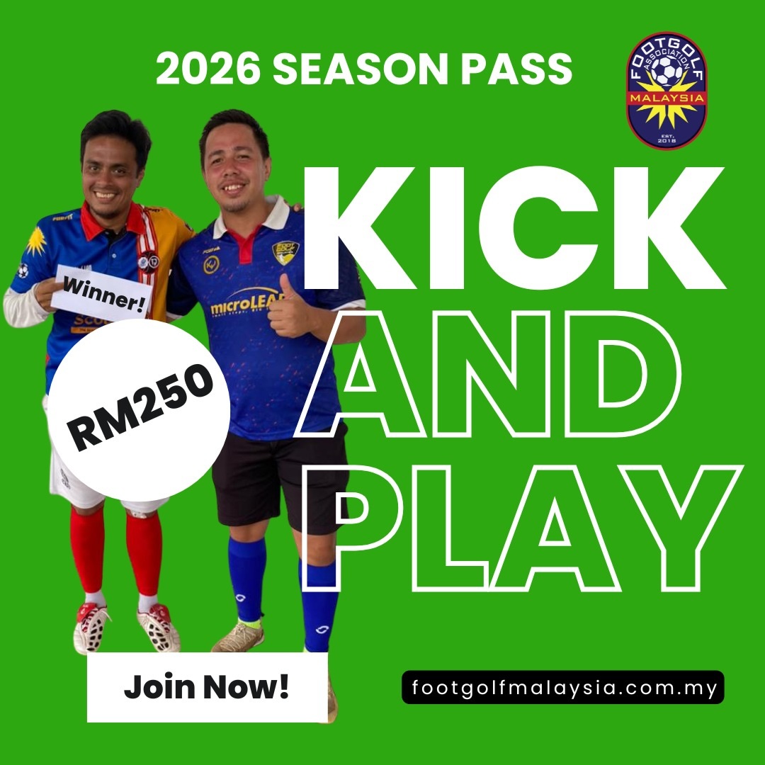 🇲🇾 FIFG FOOTGOLF MALAYSIA – 2026 SEASON PASS
RM250 ONLY
Step into the official Footgolf pathway and enjoy exclusive benefits throughout the 2026 season:
✅ FIFG World Tour License
✅ Annual Footgolf Insurance Coverage
✅ Access to Official FIFG Tournaments & National Ranking System
✅ Special Discounts on Footgolf Malaysia (FGM) Products
✅ 15% OFF at Terramed Therapy – Physiotherapy Centre
📲 Sign up here:
👉 https://docs.google.com/forms/d/e/1FAIpQLSe5ltCQ3HqCO0YWKFYrJsRzMXLx8UXefNPzGosPtreG5MIjWQ/viewform?usp=publish-editor
📅 Terms & Conditions
• Payment can be made to Footgolf Association Malaysia account (5641-2865-4146 Maybank)
• Season Pass is valid for the 2026 calendar year
• Non-transferable
📞 +6012-405 0060
📧 footgolfmalaysia@gmail.com
🚀 Join the movement. Play official. Get ranked.
#FootgolfMalaysia #FIFG #RoadToWorldTour #Footgolf2026