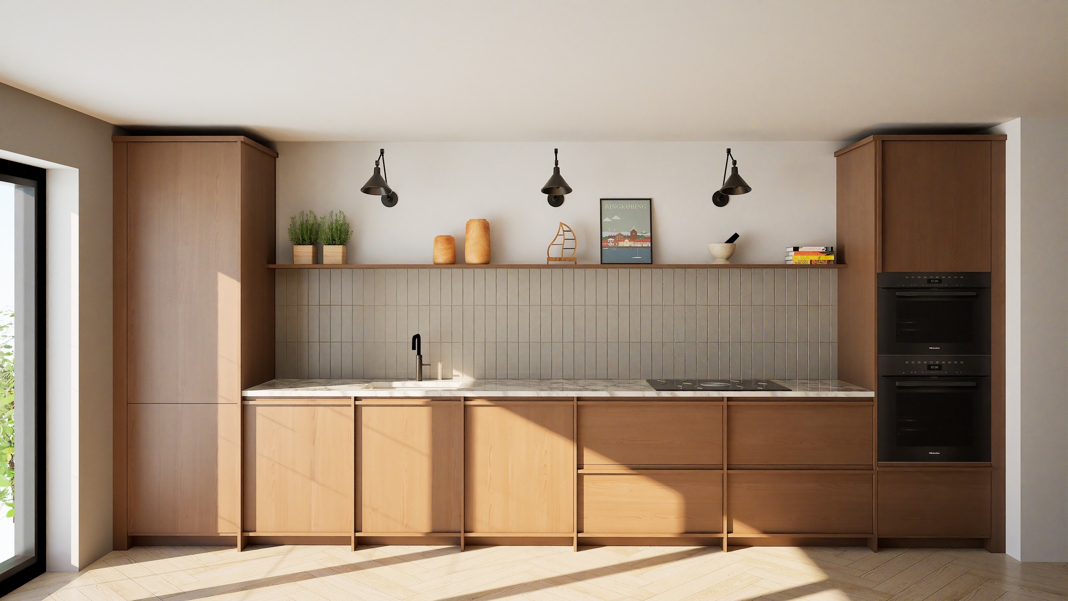 I love this scandi-inspired kitchen that I designed for a client. It is modern but still has character. The lines are clean, the details restrained, and natural materials are allowed to lead.
#kitchendesigndubai #bespokekitchen #dubaiinteriors