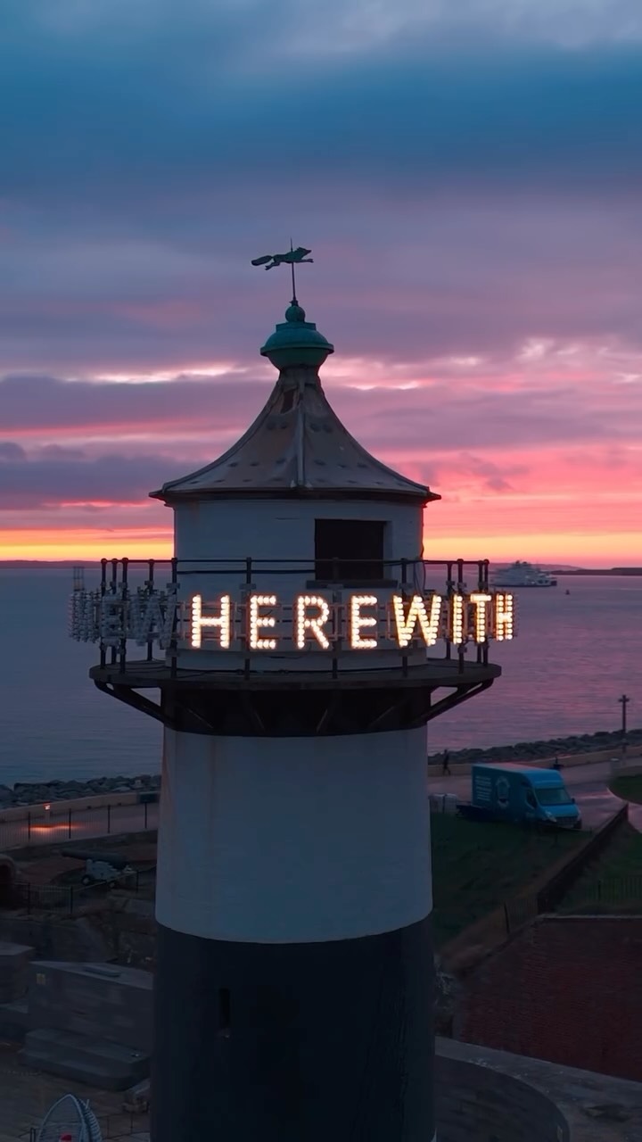 OUTWITHSIDEWAYSOMEWHEREWITH
One last job in December - filming the lighthouse coming back to life! This new piece by Turner Prize-nominated artist Nathan Coley will illuminate the seafront throughout the Portsmouth 100 celebrations and beyond.
It’s going to be a huge year for Portsmouth and Port of Call Media - keep your eyes to the skies for what comes next, and thank you to everyone who we’ve worked with and has supported us so far.
Looking for your new Port of Call for creative work? Our DMs are always open.