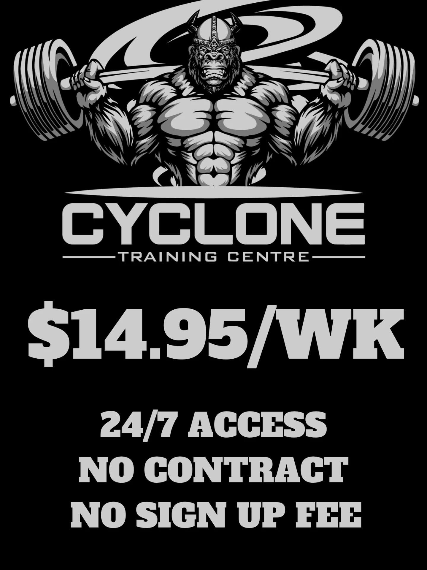 Make 2026 the year you become your strongest self.
Sign up in January and for the rest of 2026 pay only $14.95 per week.
As always - 24hr access with no contracts, no sign up fees, no swipe tag fees.
What are you waiting for?