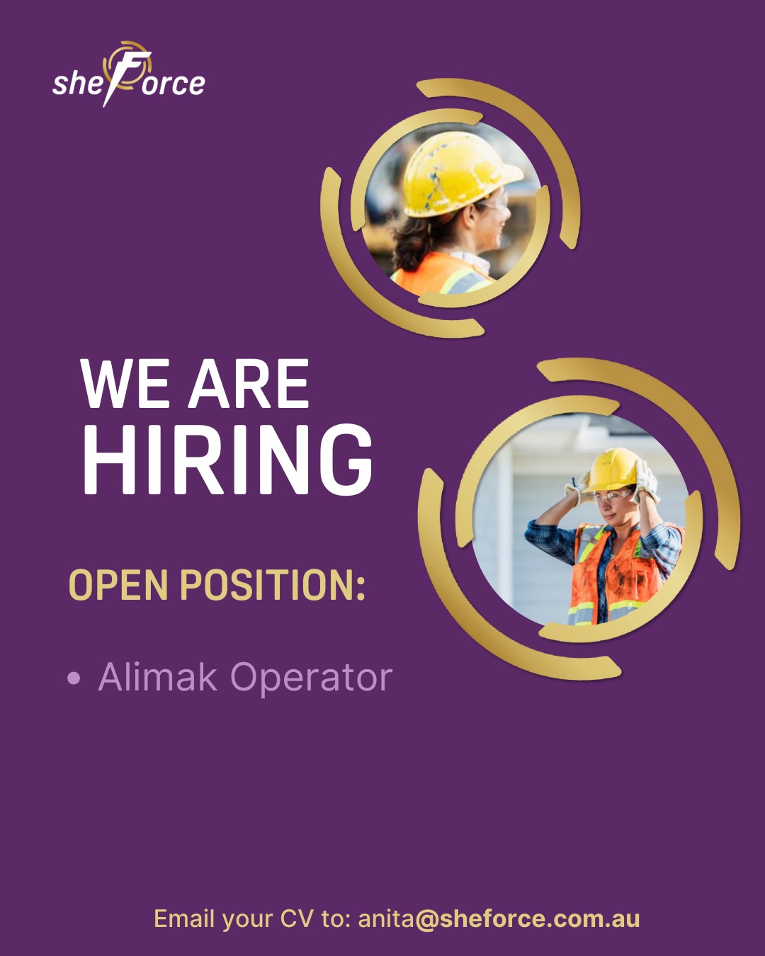 Happy New Year Sheforcers! We are back for 2026 and to kick off the year we are looking for an Alimak Operator to join us! Please send your CV to anita@sheforce.com.au
#sheforce
#womenonsiteconstruction
#alimakoperator
#letsgetstarted