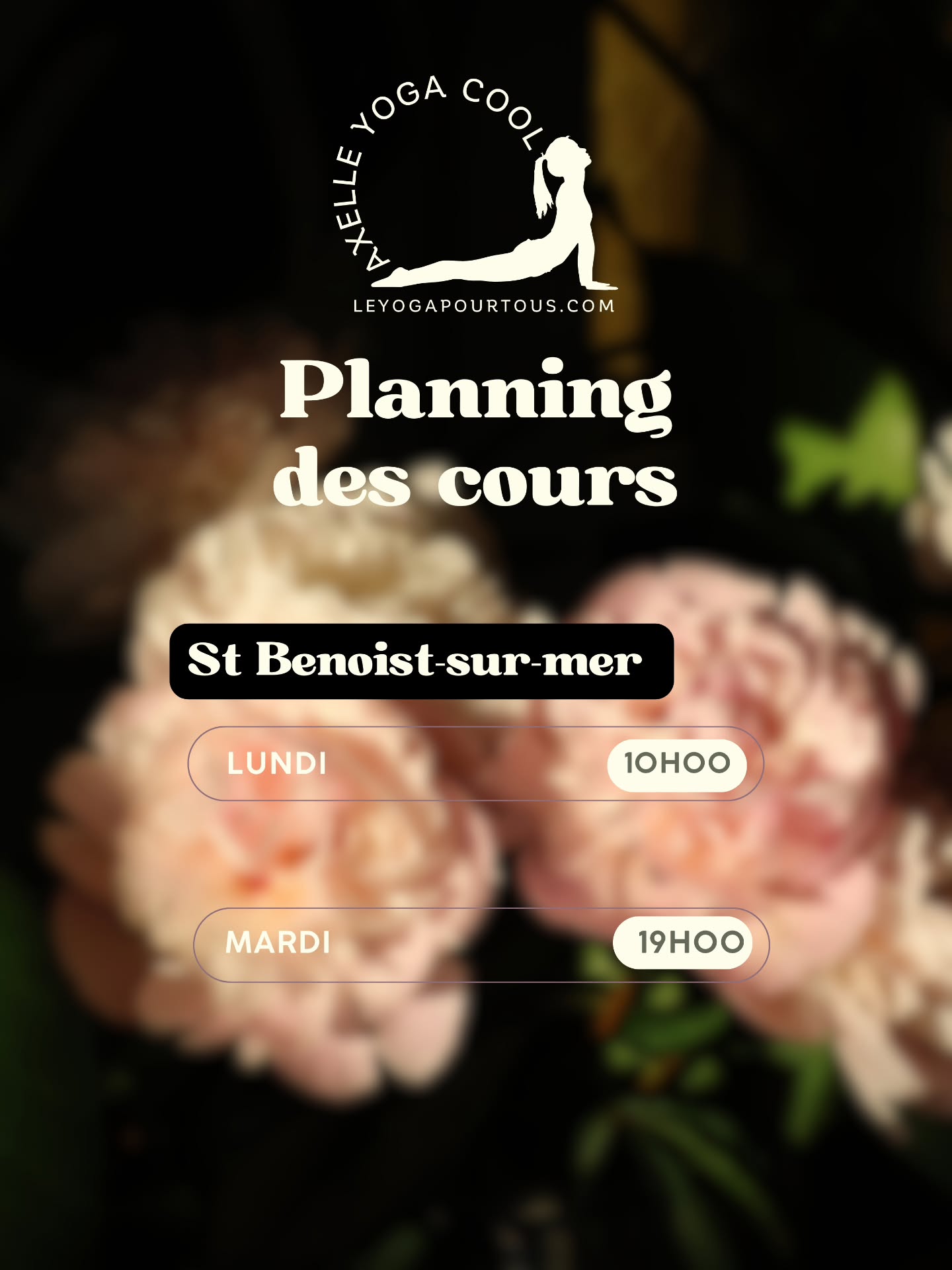 Hola todos,
A la suite de quelques reajustements dans le planning, voici les nouveaux horaires des séances collectives à St benoist sur mer et aux conches
Stay cool and bendi 😘
#yogavendee #planningcourscollectifs