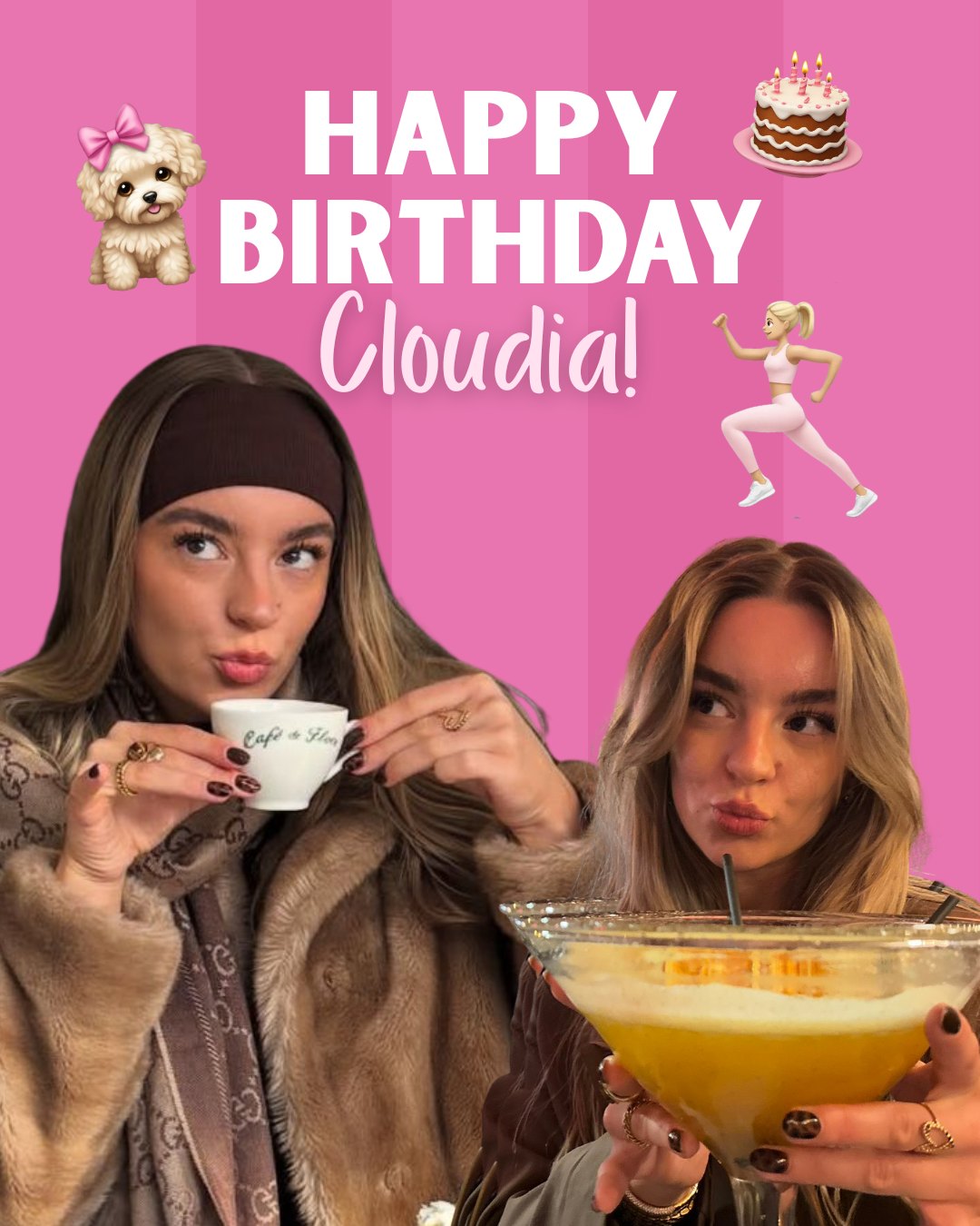Happy Birthday to Cloudia! 💗 🍸 🎂