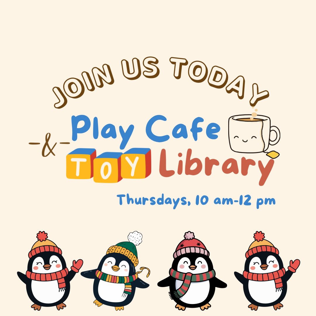 Join us this morning for Play Cafe & Toy Library. We’d love to see you there!
#playcafe #toylibrary #yeg #yegfamily #edmonton