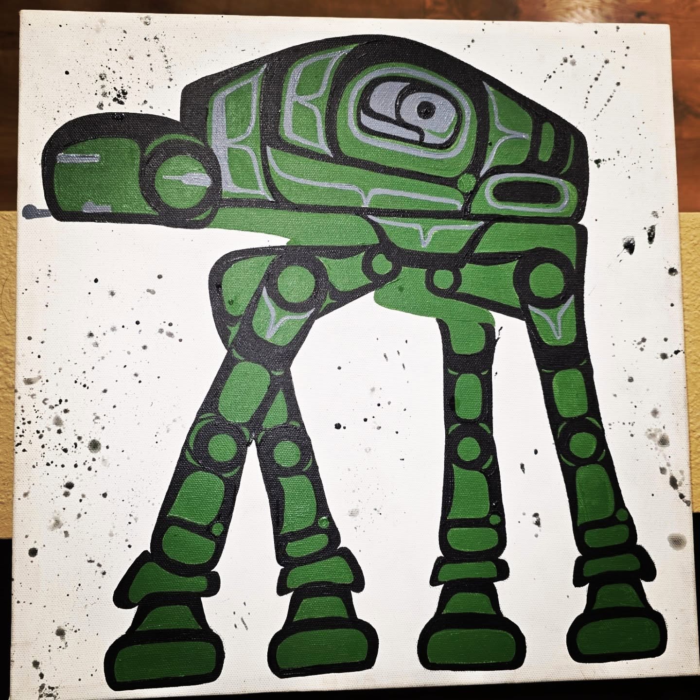 AT AT version 1: THE WORLDS TALLEST TURTLE 🐢 😍 ♥️ designed by me, it's not perfect, but it was a special request. I have a couple other color schemes I want to do.