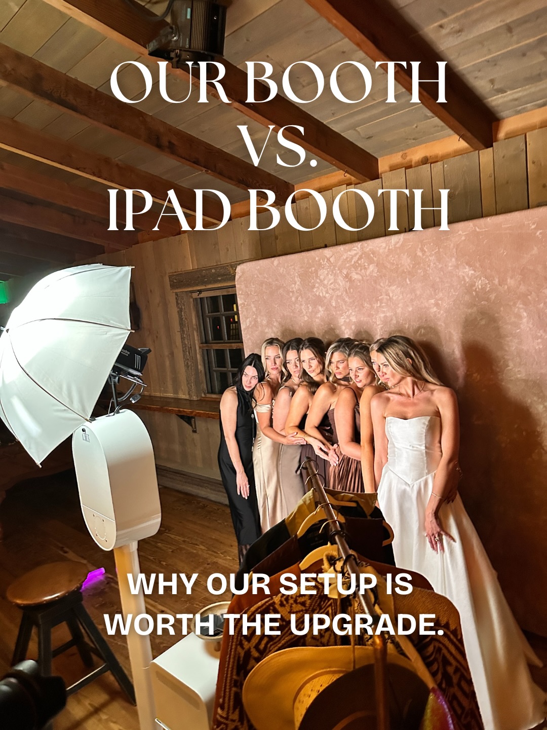 Here’s the truth: not all photo booths are created equal. Yes, our prices are higher, but there’s a real reason why.
Our DSLR booth isn’t your average iPad setup. It’s a professional camera, real studio lighting, and a premium experience that makes your guests look amazing. Better photos, better lighting, better everything.
If you want your event to look as good as it feels, the upgrade is worth it. 👏🏻
•••
#mtwedding
#bozemanweddingphotographer
#dslrphotobooth
#weddingvendor