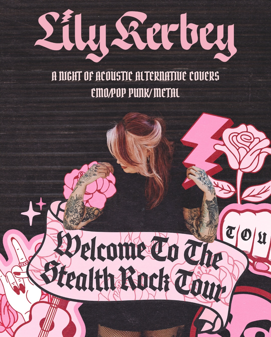 Looking for cute plans around Valentines Day? 👀♥️
How about a night of acoustic covers of all your fave pop punk, emo and heavy metal tunes? I’ll be covering bands such as Slipknot, Alexisonfire, Paramore, My Chemical Romance, Sleep Token, Enter Shikari and more…
I’m touring the UK next month, heading to Glasgow, Stockport, Leeds, Birmingham, Newcastle, London, Cardiff and Southampton.
Leeds and Newcastle are now SOLD OUT (but I have added an extra show for Newcastle at 2pm 15th Feb which is all ages welcome!)
Head to www.lilykerbeymusic.co.uk now to grab your tickets 🤘🏼
Support by @samjaynesings and @olliebutlermusic