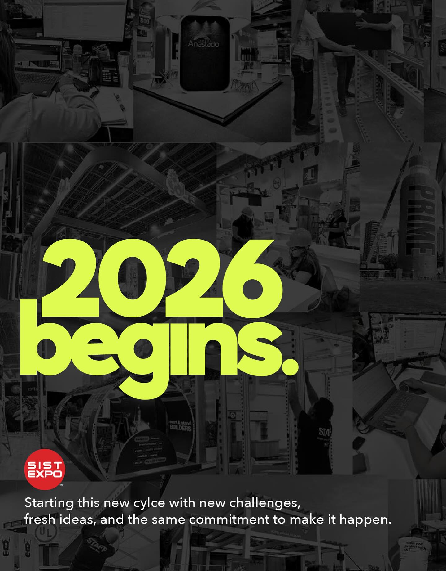 Starting 2026 with new challenges, fresh ideas, and the same commitment to make it happen.
A new cycle begins, driven by experience, collaboration, and the passion to bring brands to life through impactful spaces.
Are you ready to partner with us?