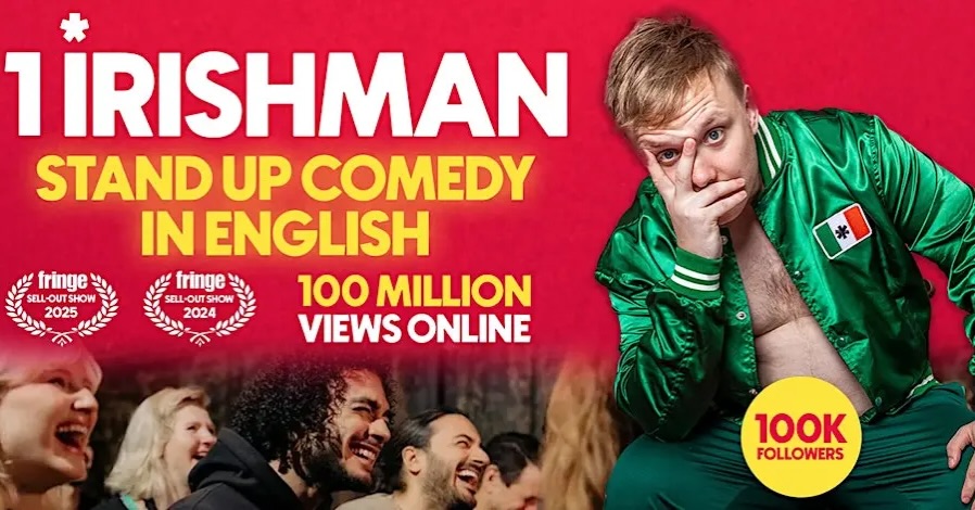 1 Irishman in Prague
On January 24 Irish comedian Reece Kidd presents a brand-new stand-up comedy show right here in Prague. Originally from Belfast, Reece has spent the last two years travelling the globe, bringing his comedy to more than 30 countries.
Tickets are selling fast - the January 23 show has already sold out and an extra show has been added on January 24 - so try your hand in our Newsletter giveaway!