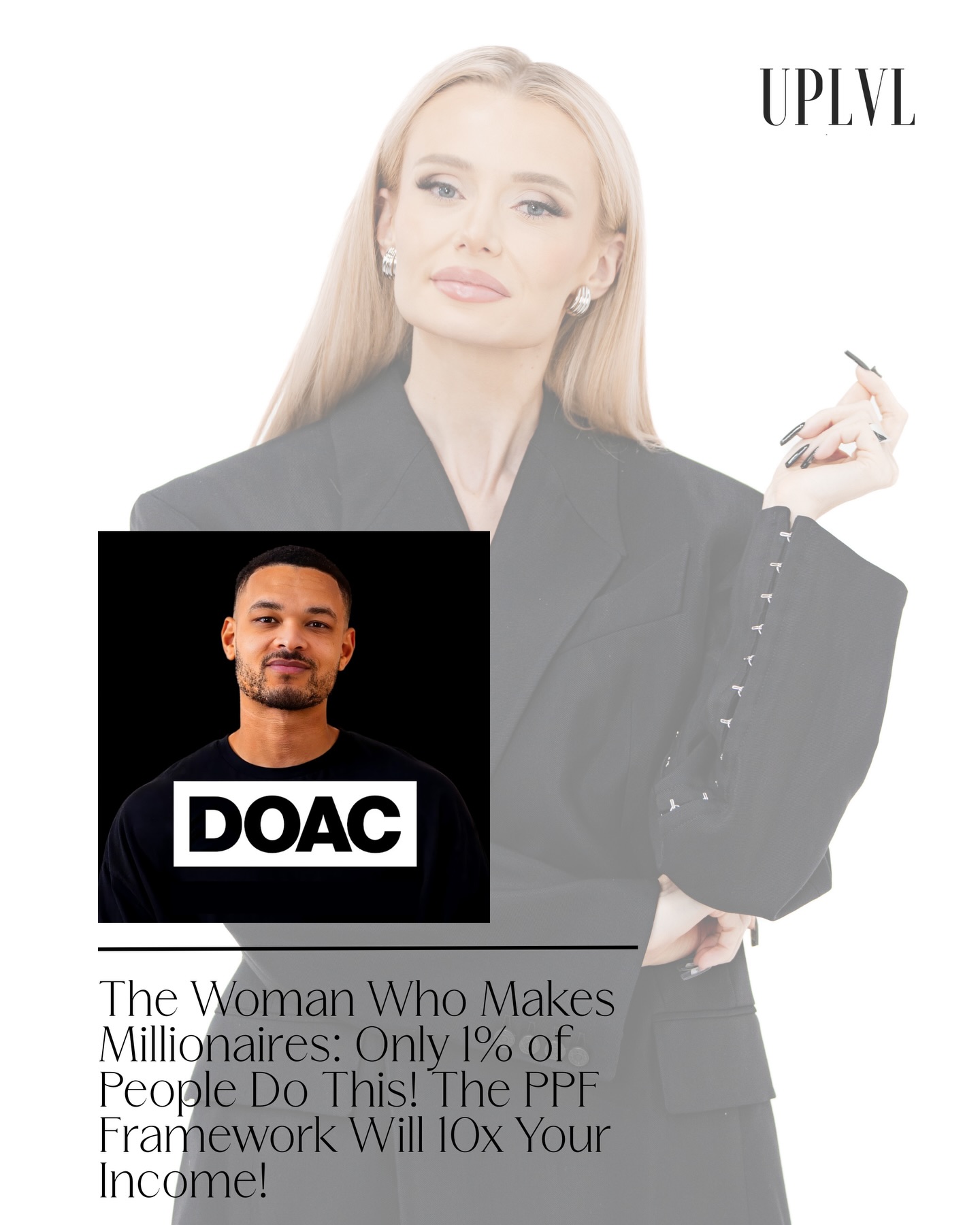 NATALIE DAWSON, President & Co-Founder of Cardone Ventures // interviewed with the legendary @steven on @thediaryofaceopodcast.
She shared her PPF framework that took her from $30k to $300k, how 1% of people set goals differently, the $100k skill stack that schools never teach but millionaires master, and so much more. 🔥#UPLVLPRagency
@nataliedawson
@uplvlagency_