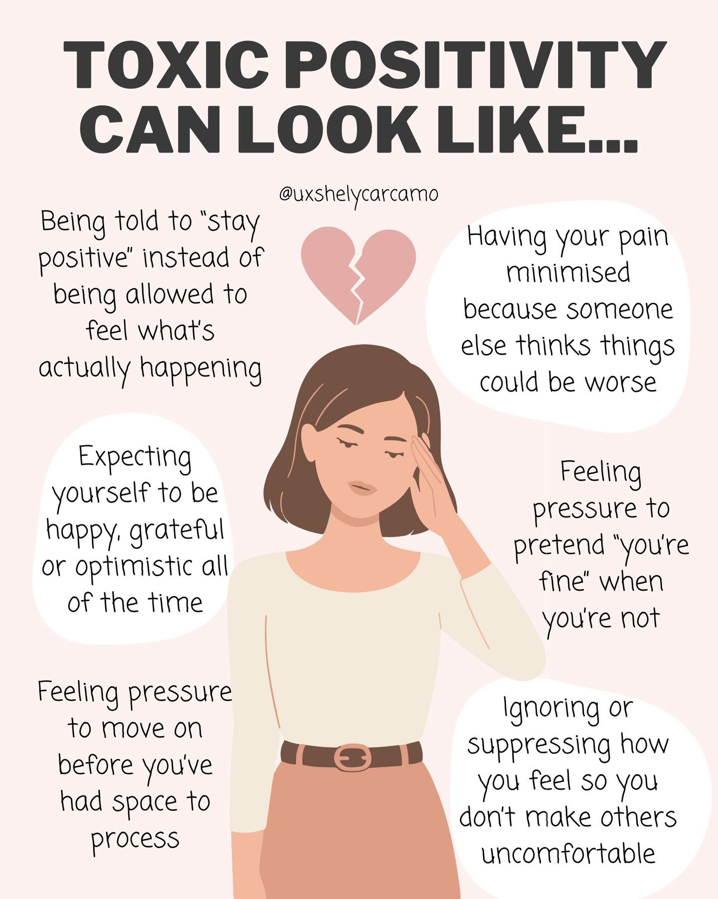 Have you ever felt pressure to “just be more positive”?
Embracing the full range of human emotions is an important part of mental wellbeing.
Toxic positivity — even when well-intentioned — can quietly dismiss what we’re actually feeling. And that can make hard emotions feel even heavier.
It’s okay not to be okay sometimes.
Anger, sadness, frustration and grief aren’t signs that something is wrong with you — they’re part of being human. Many of these emotions carry information, boundaries, or unmet needs worth listening to.
We don’t heal by forcing ourselves to “stay positive.”
We heal by allowing ourselves to feel — with curiosity, compassion, and support.
Let’s keep normalising honesty over positivity, and self-kindness over self-pressure. 🤍