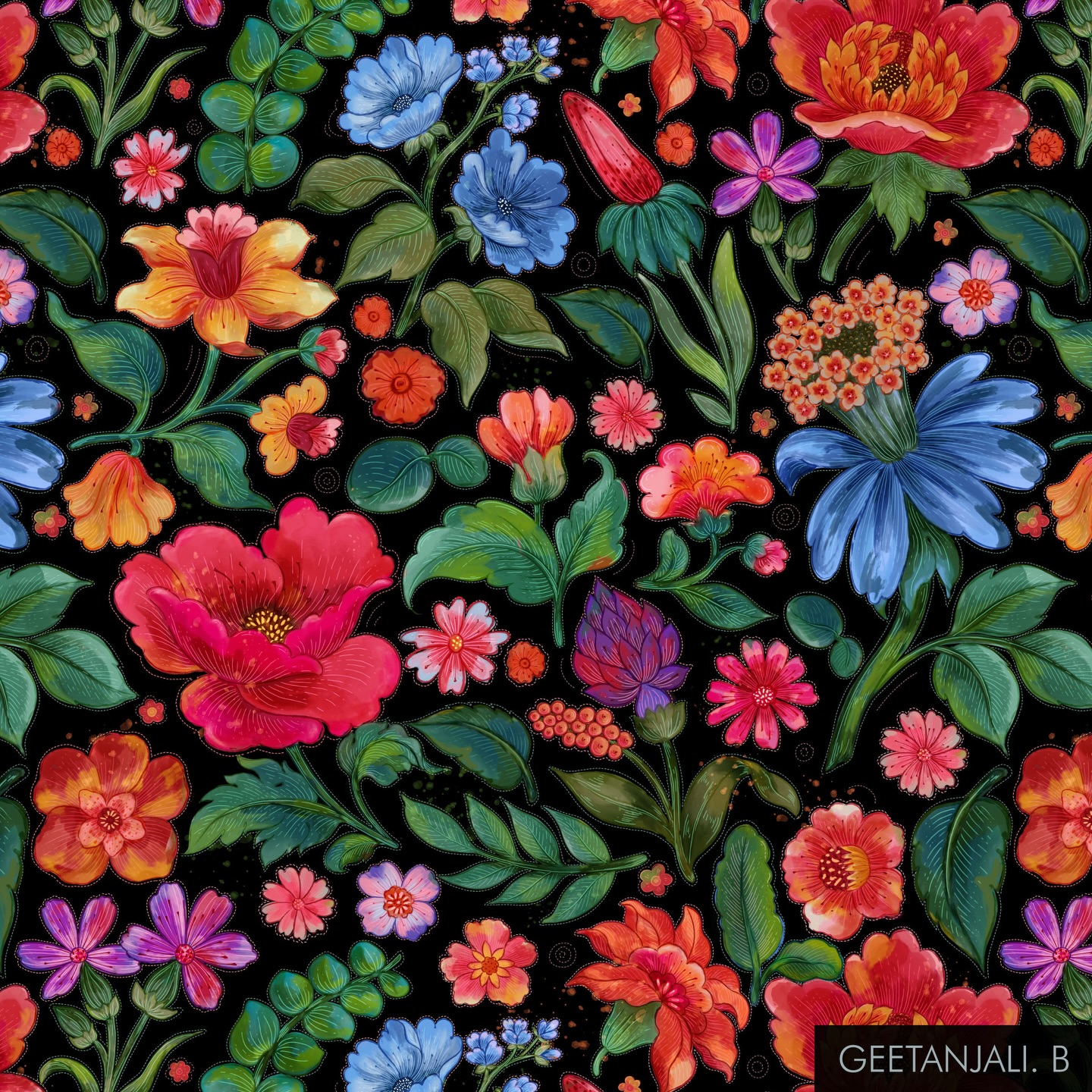 ✨🌟Sharing my entry “Maximal bloom” for this week’s @spoonflower design challenge for Craft Maximalism… it didn’t turn out exactly how I wanted but I am still happy to share!! Voting opens tomorrow please vote for as many designs you like 💓❤️
.
.
#spoonflower #spoonflowerdesigner #spoonflowerdesignchallenge #maximalism #procreatepattern ❤️