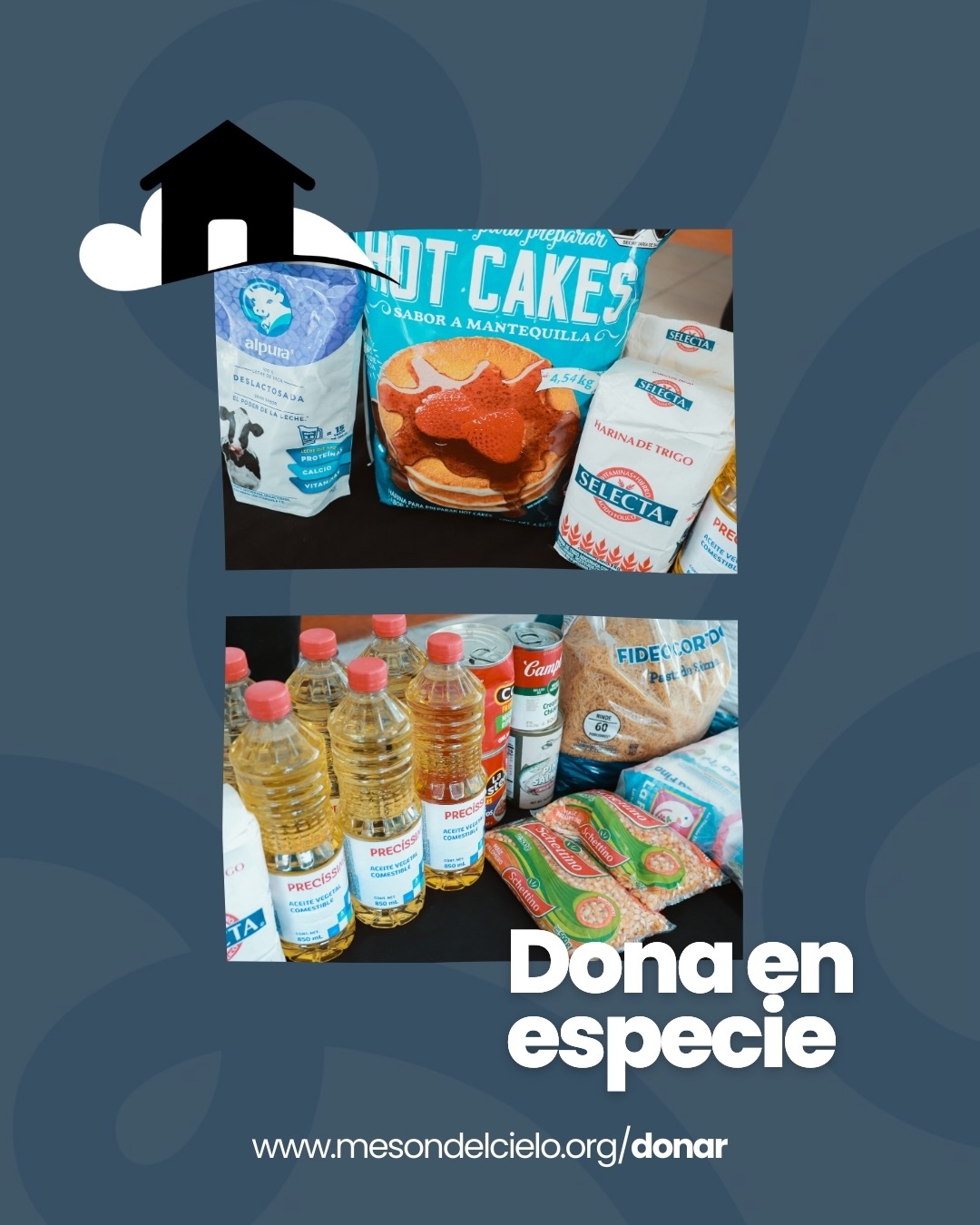 💛 Tu ayuda transforma vidas.
Dona en especie a Mesón del Cielo y sé parte de la restauración de quienes buscan una nueva oportunidad.
Cada artículo, alimento o producto suma esperanza.
🙏 ¡Tu generosidad hace la diferencia!