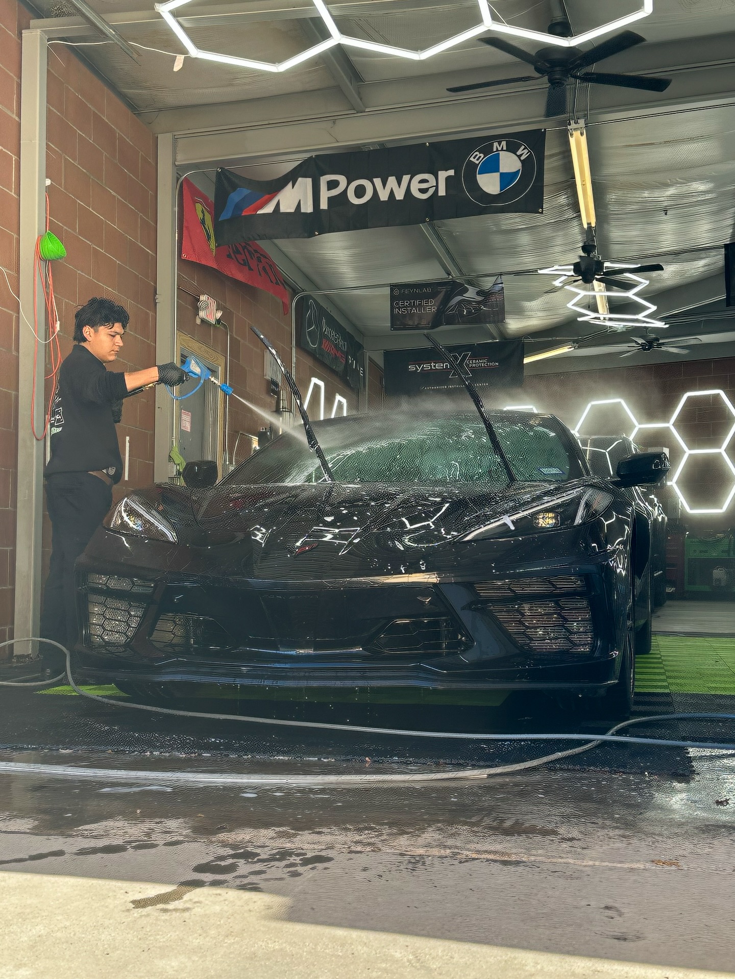 Cars & vibes 🔥
.
Starting with the awesome Corvette, just came in for our maintenance detailing package. 🧼
.
The Ford Raptor came in for an annual Top Coat to refresh and maintain their ceramic coating. ✨
.
The Explorer came in for our 3 year ceramic, with an interior coating and exterior plastic trim coating. 🛡️
.
If your looking to maintain or protect your investment, message us today. We’re always here for your auto care needs! 🤝