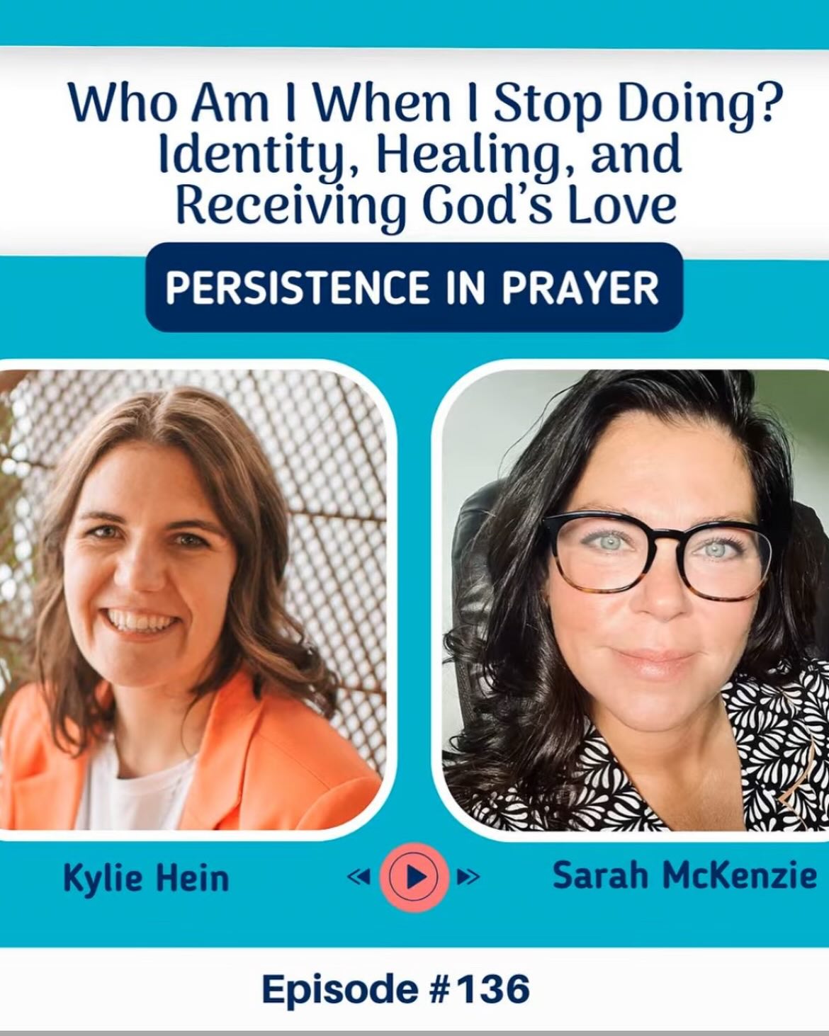 I sat down with Kylie Hein for a great chat. The work she does as a coach and spiritual advisor is so important I was thrilled to collaborate on this. Check it out.
https://www.buzzsprout.com/2135786/episodes/18451481-136-who-am-i-when-i-stop-doing-identity-healing-and-receiving-god-s-love-with-sarah-mckenzie